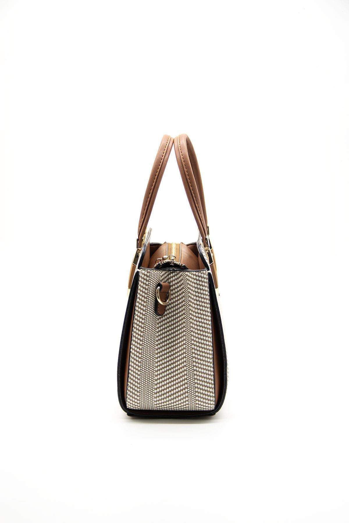 Silver & Polo Bej - Taba SP1136 Kadın El Çantası