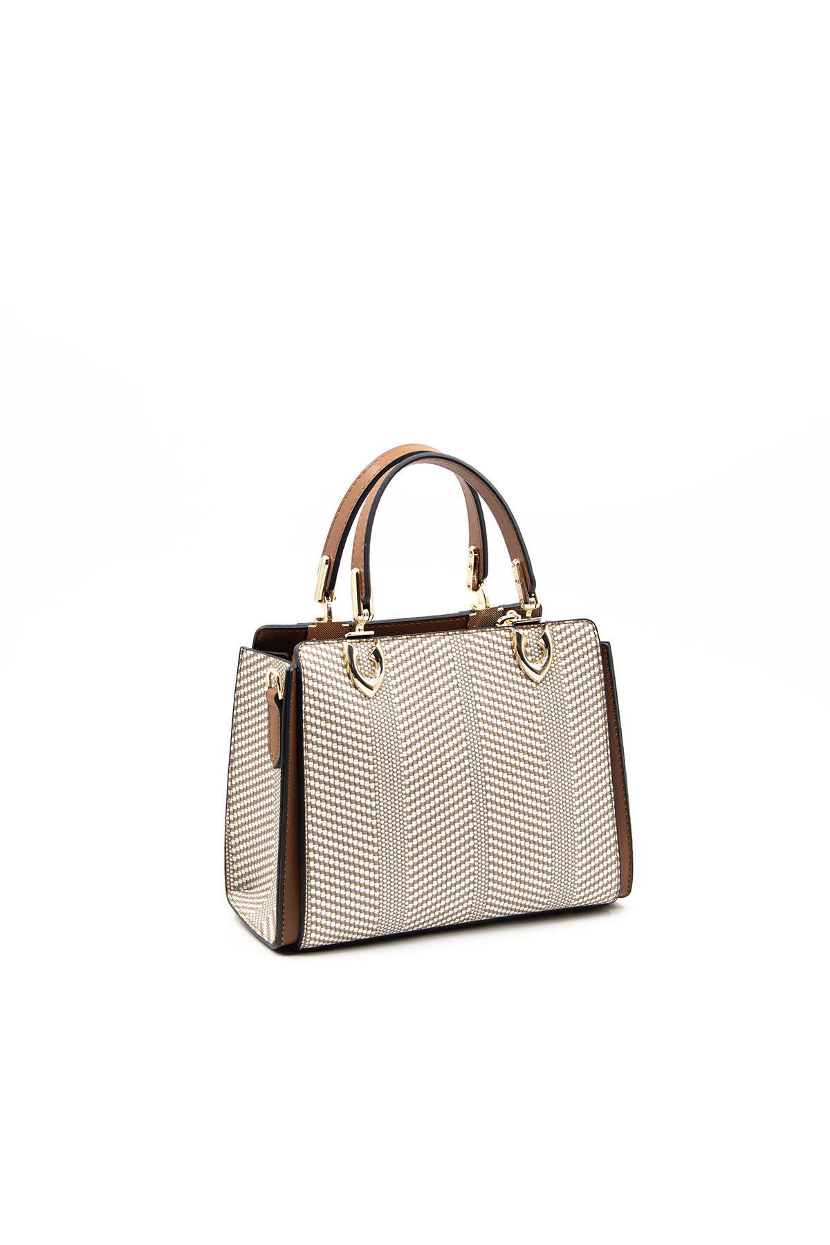 Silver & Polo Bej-Taba SP1133 Kadın El Çantası