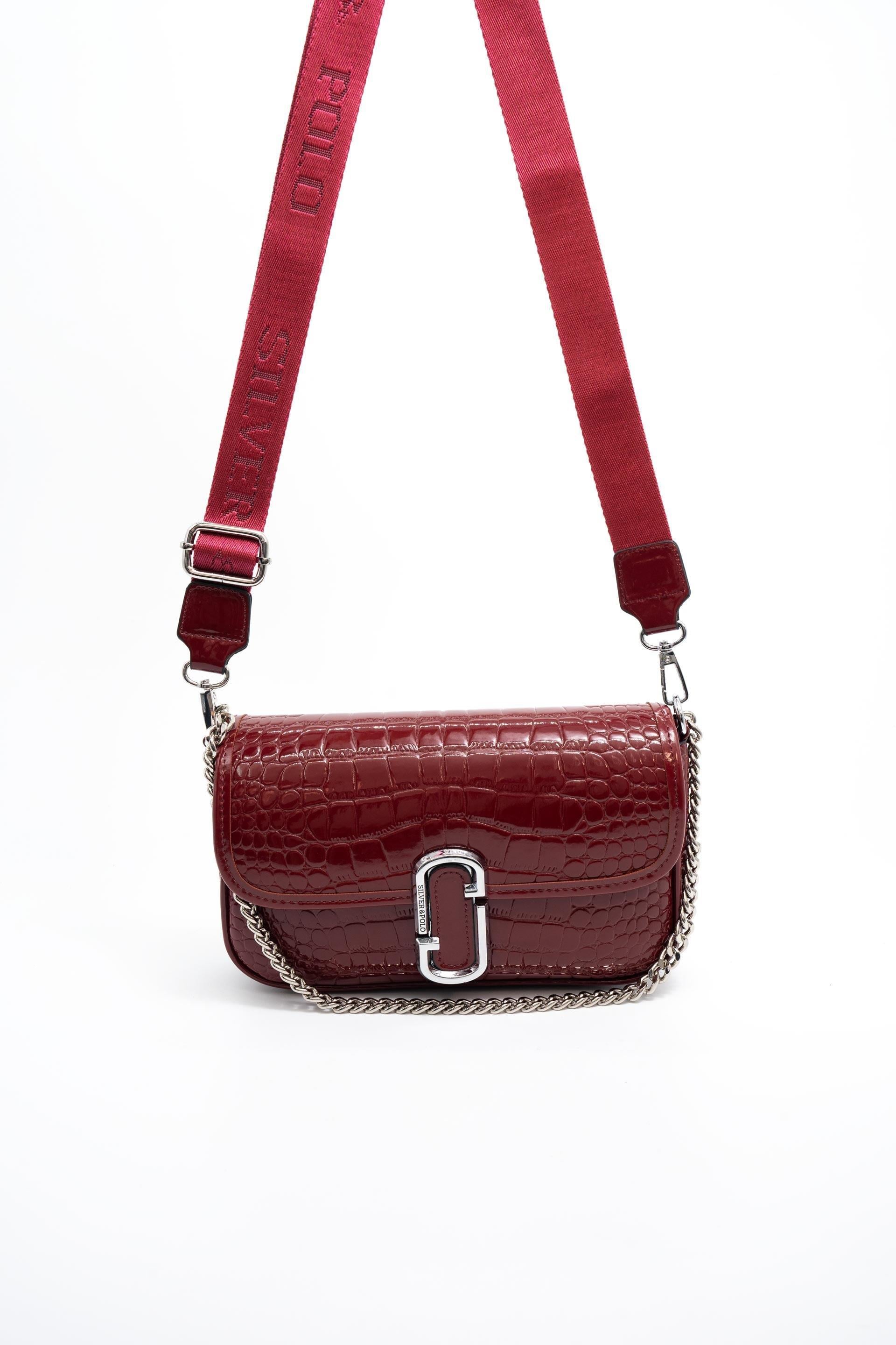 Silver & Polo Bordo Rugan SP1171 Kadın Omuz Çantası