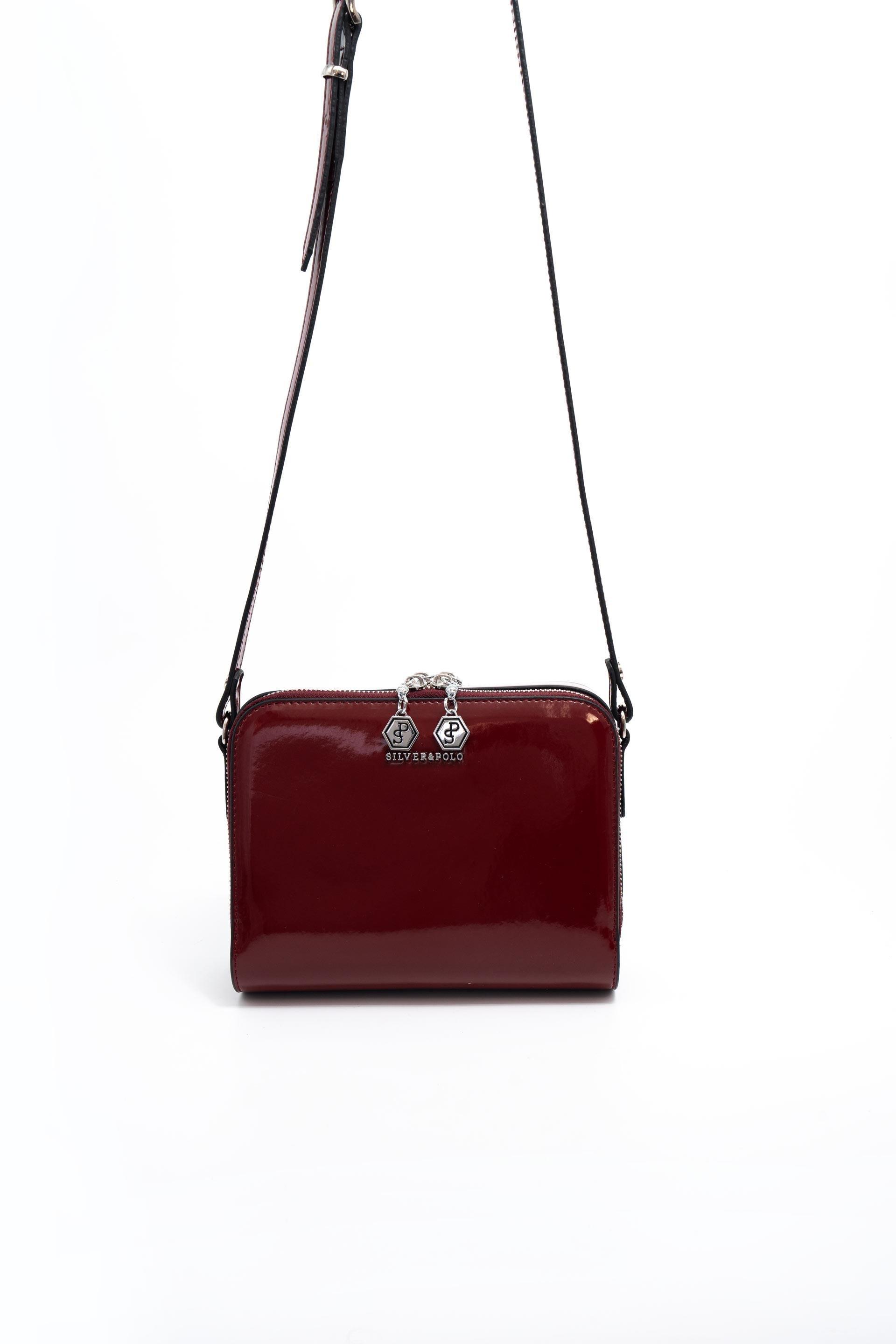 Silver & Polo Bordo Rugan SP888 Kadın Çapraz Çanta