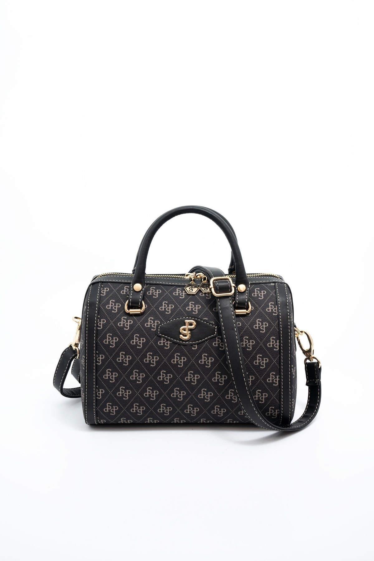 Silver & Polo Füme - Siyah SP1091 Kadın El Çantası