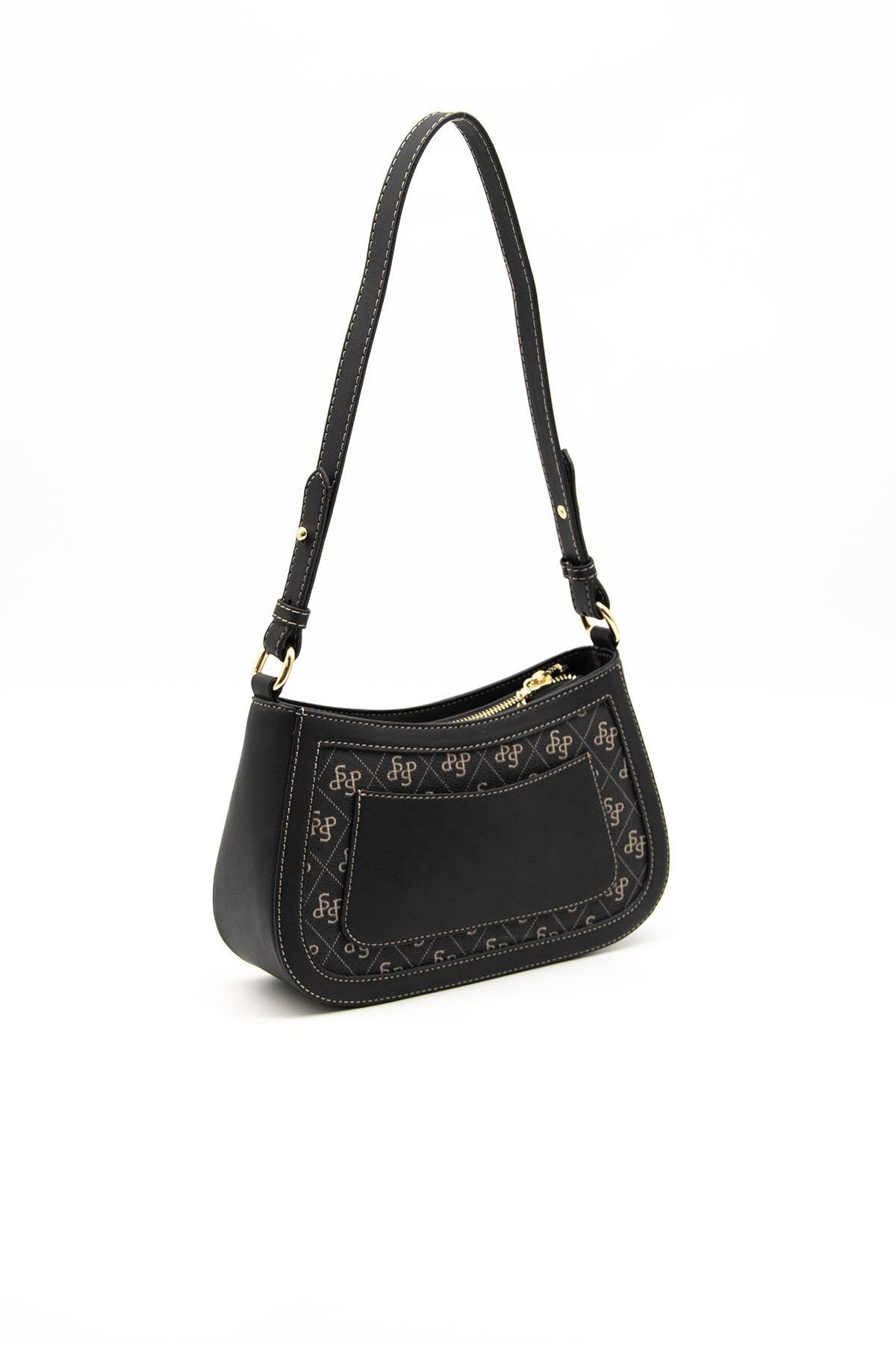 Silver & Polo Füme - Siyah SP1132 Kadın Çapraz Çanta