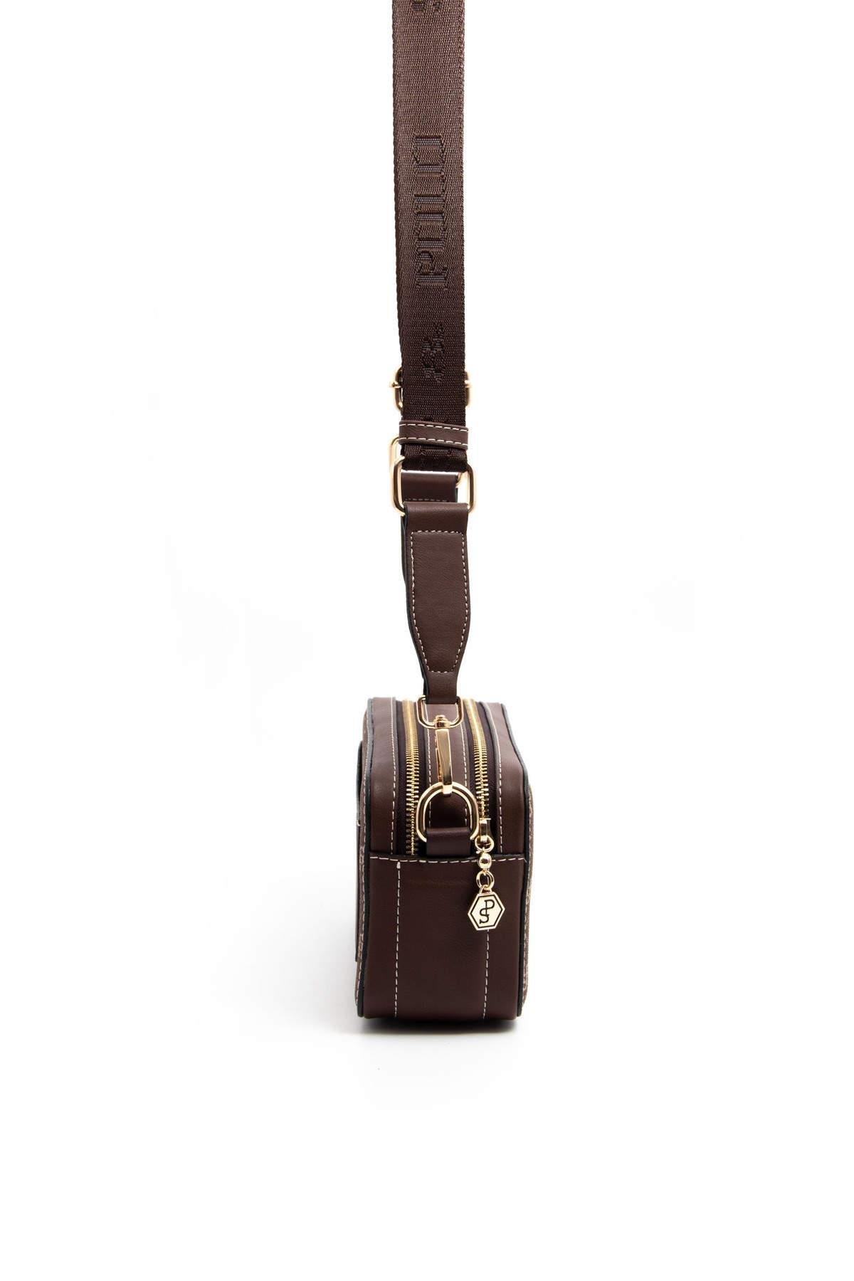 Silver & Polo Kahve SP1078 Kadın Çapraz Çanta