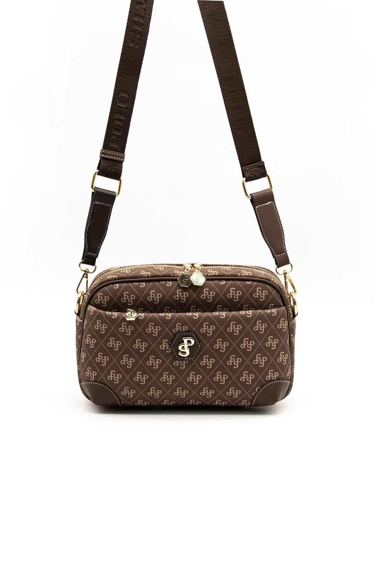 Silver & Polo Kahve SP1094 Kadın Çapraz Çanta