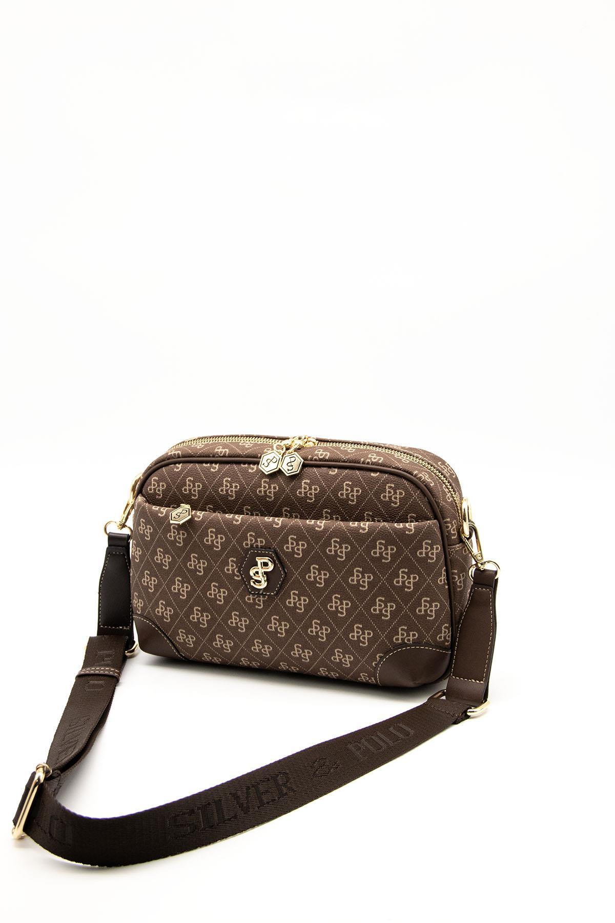 Silver & Polo Kahve SP1094 Kadın Çapraz Çanta