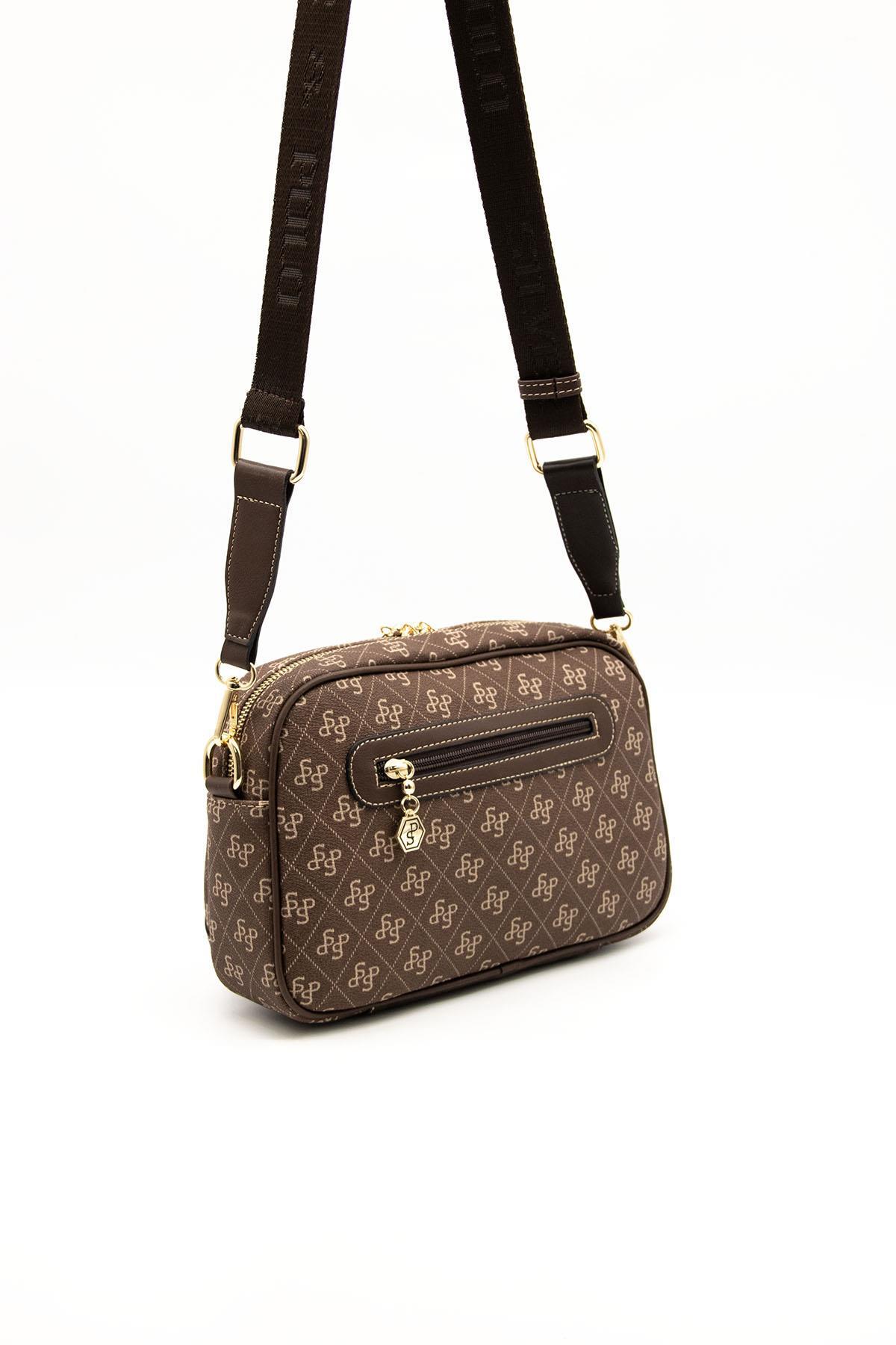 Silver & Polo Kahve SP1094 Kadın Çapraz Çanta