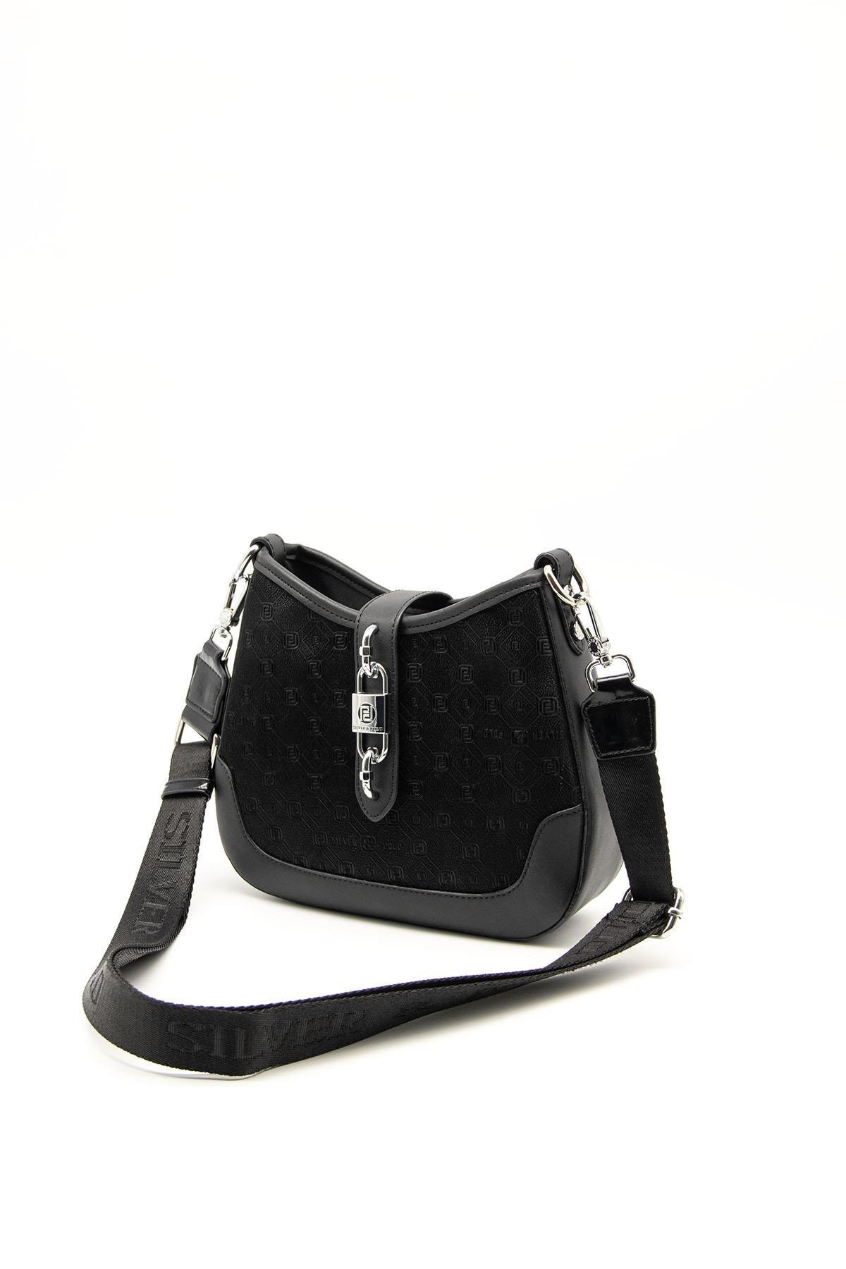 Silver & Polo Siyah - Siyah SP1156 Kadın Çapraz Çanta