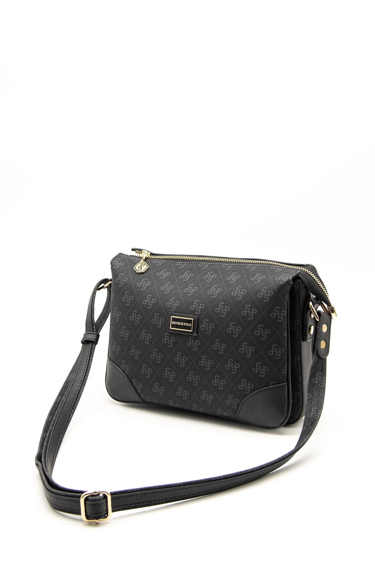 Silver & Polo Siyah SP784 Kadın Çapraz Çanta