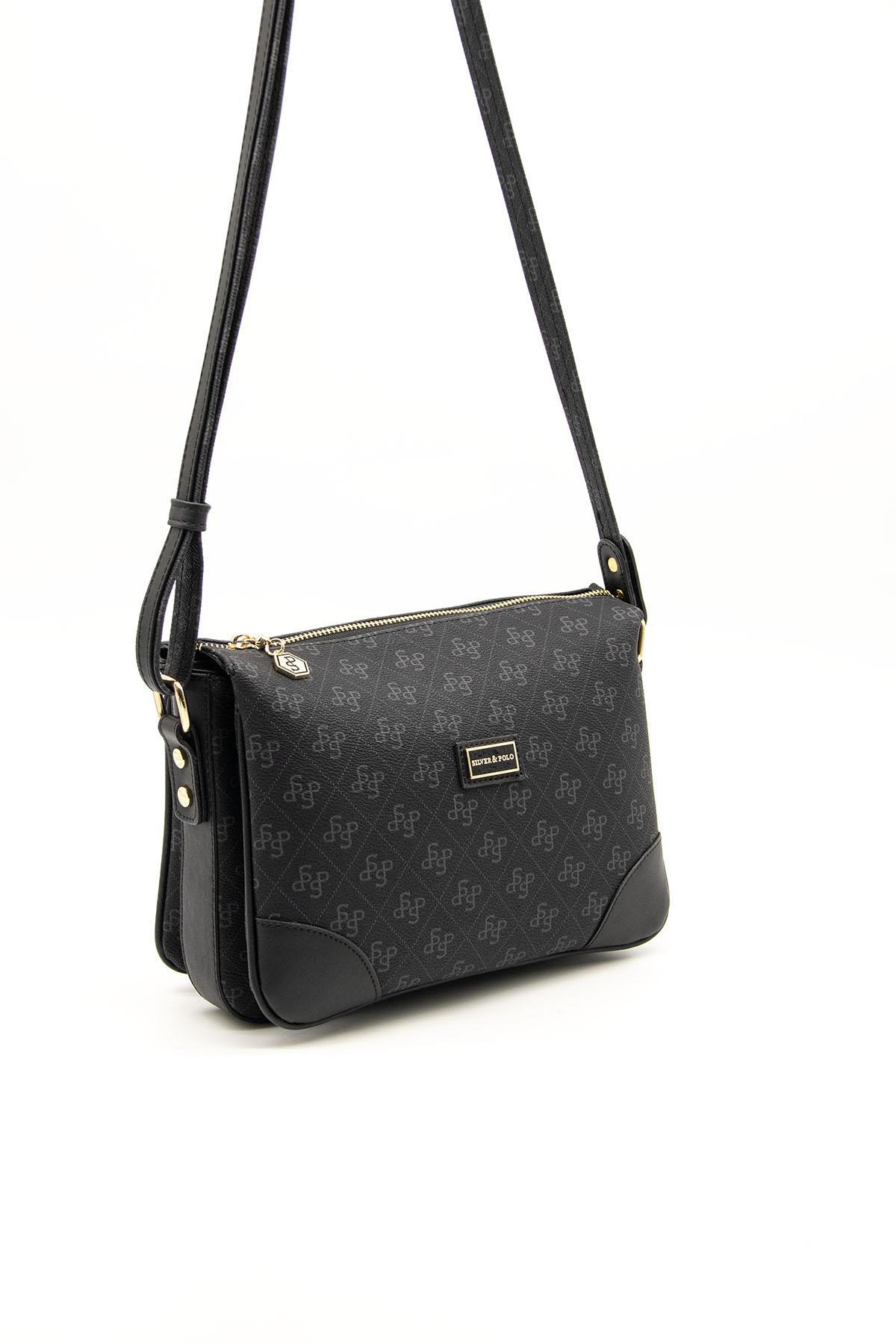 Silver & Polo Siyah SP784 Kadın Çapraz Çanta