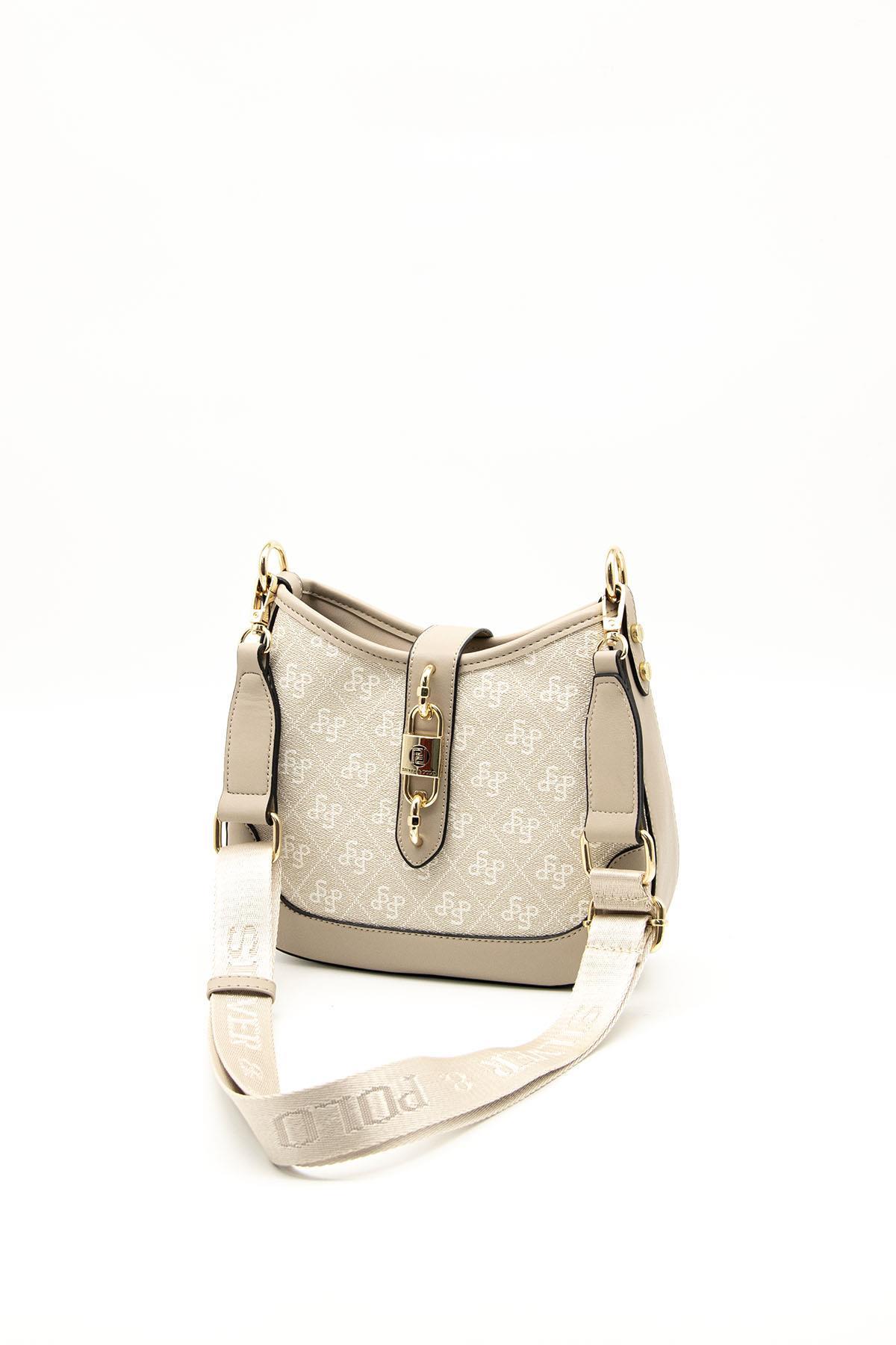 Silver & Polo Taş - Kum SP1156 Kadın Çapraz Çanta