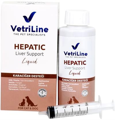 Vl Cat&Dog Hepatic Liquid 100 Ml (Kedi ve Köpek Karaciğer Sağlık Sorunlarına Destek)