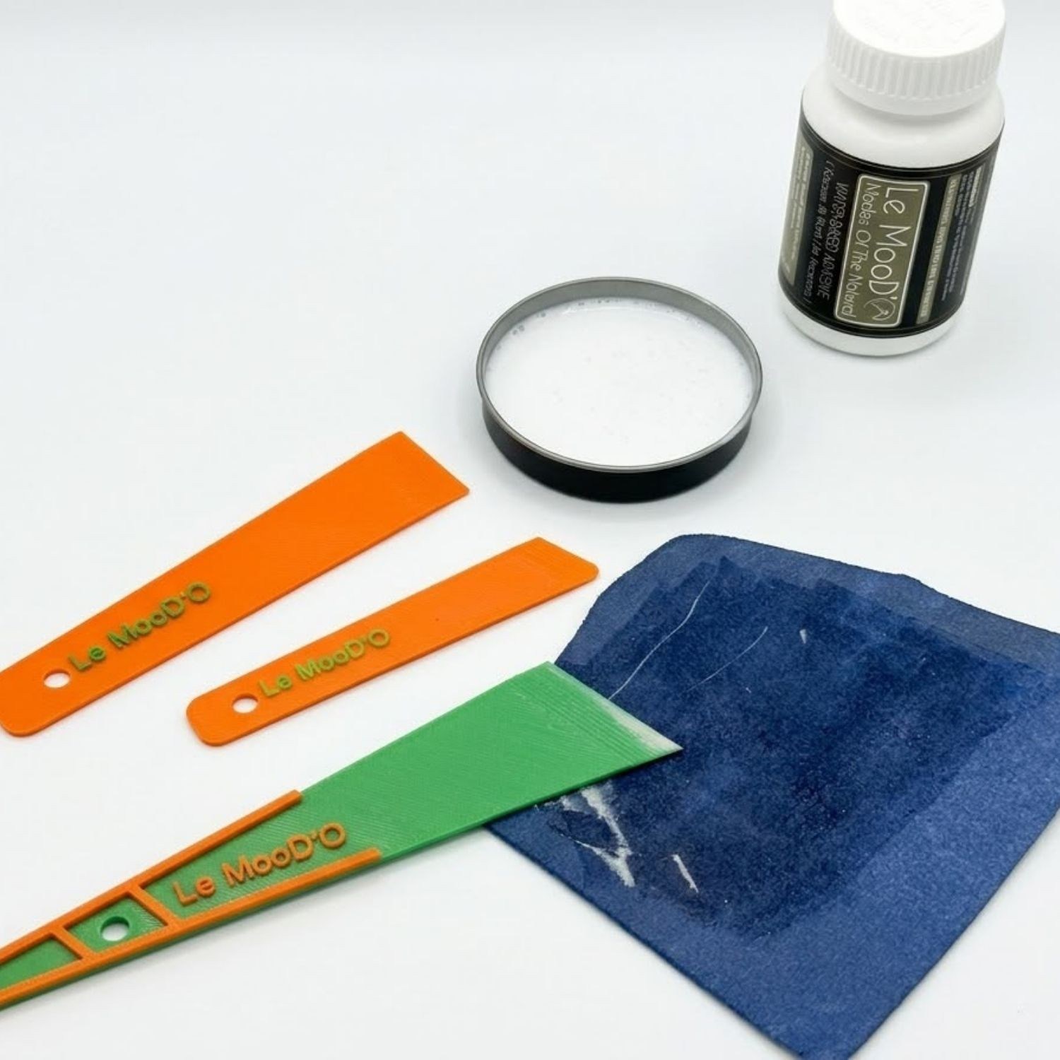 3'lü Yapıştırıcı Sürme Spatulası, Deri Hobi El Aleti