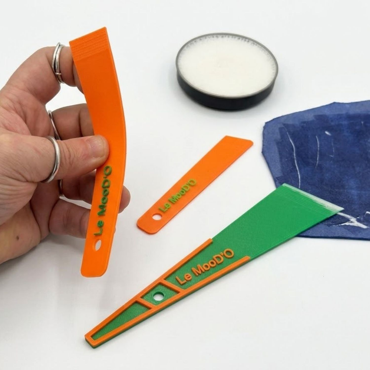 3'lü Yapıştırıcı Sürme Spatulası, Deri Hobi El Aleti