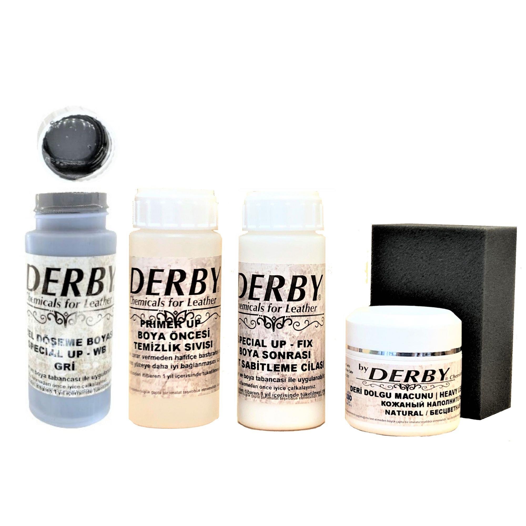 Derby Deri Boyama ve Bakım Seti - 4'lü Set