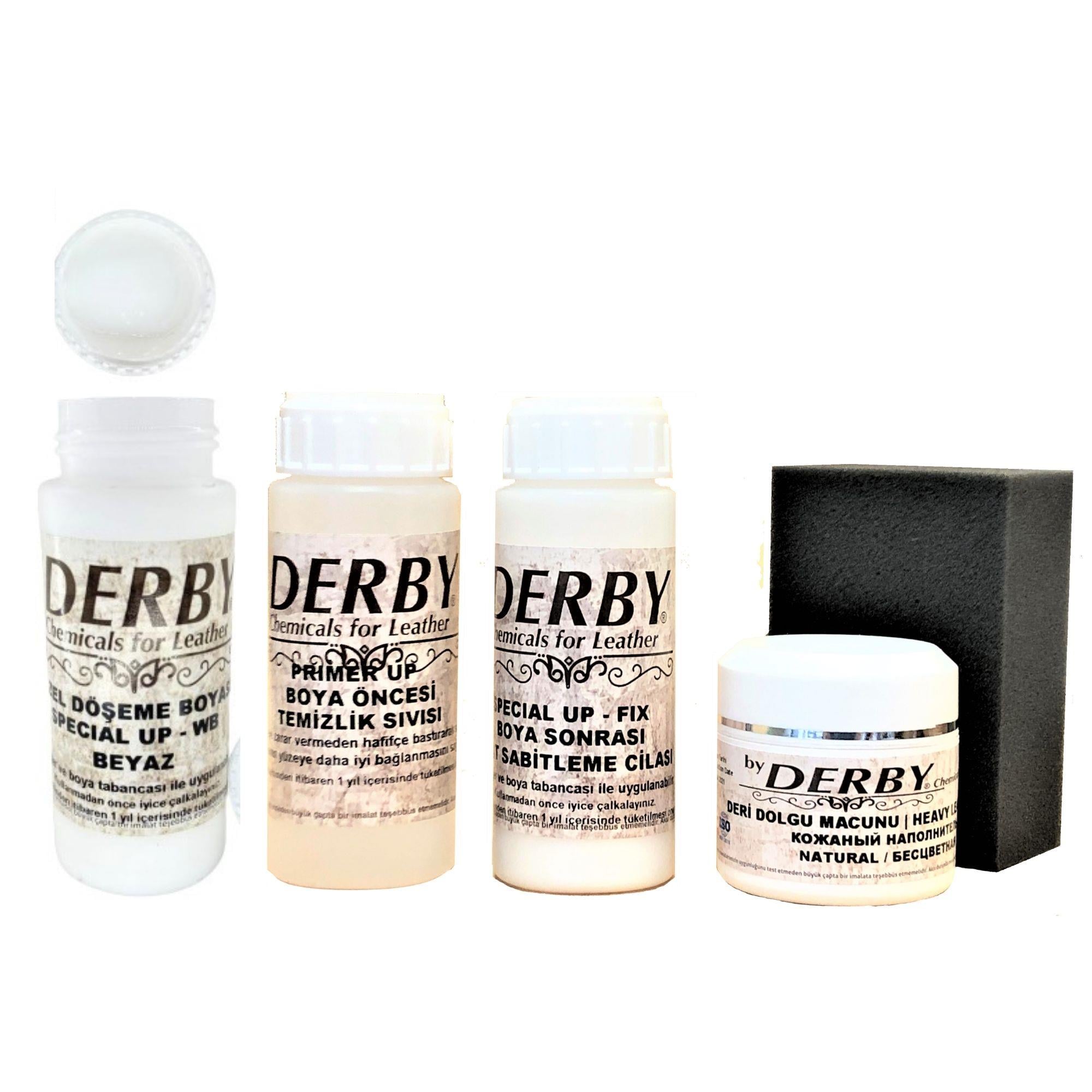 Derby Deri Boyama ve Bakım Seti - 4'lü Set