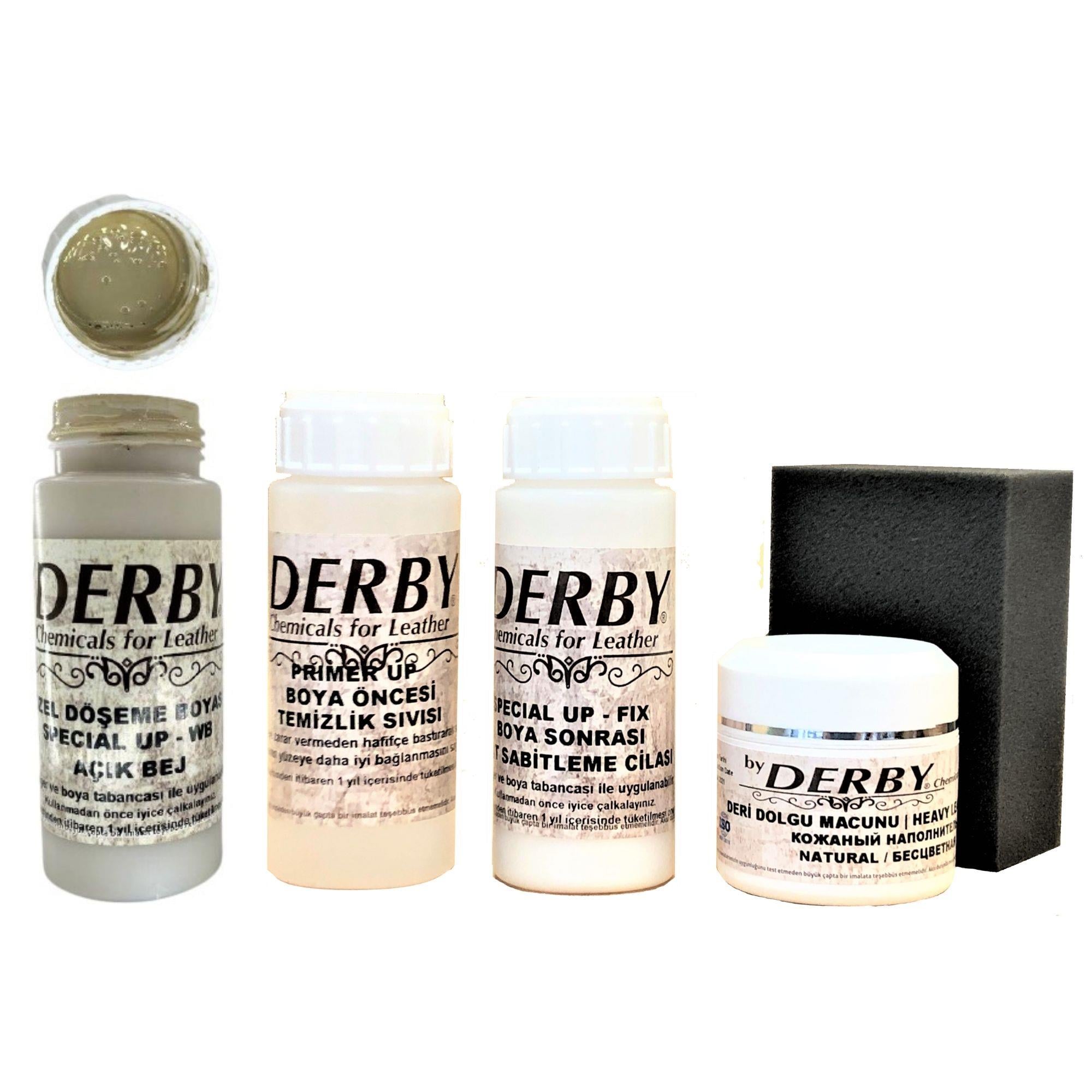 Derby Deri Boyama ve Bakım Seti - 4'lü Set