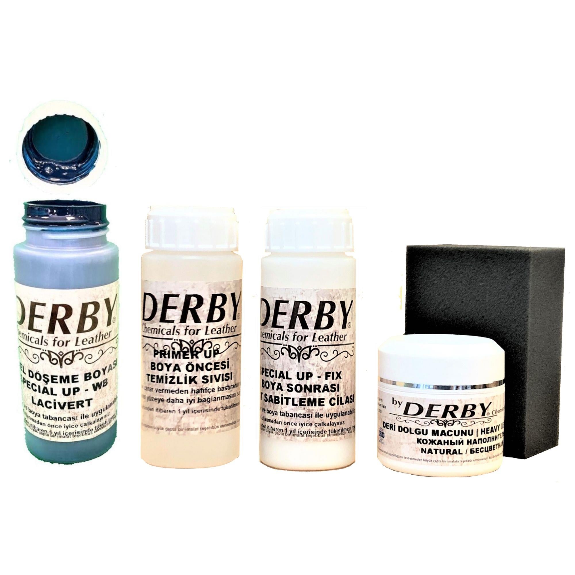 Derby Deri Boyama ve Bakım Seti - 4'lü Set