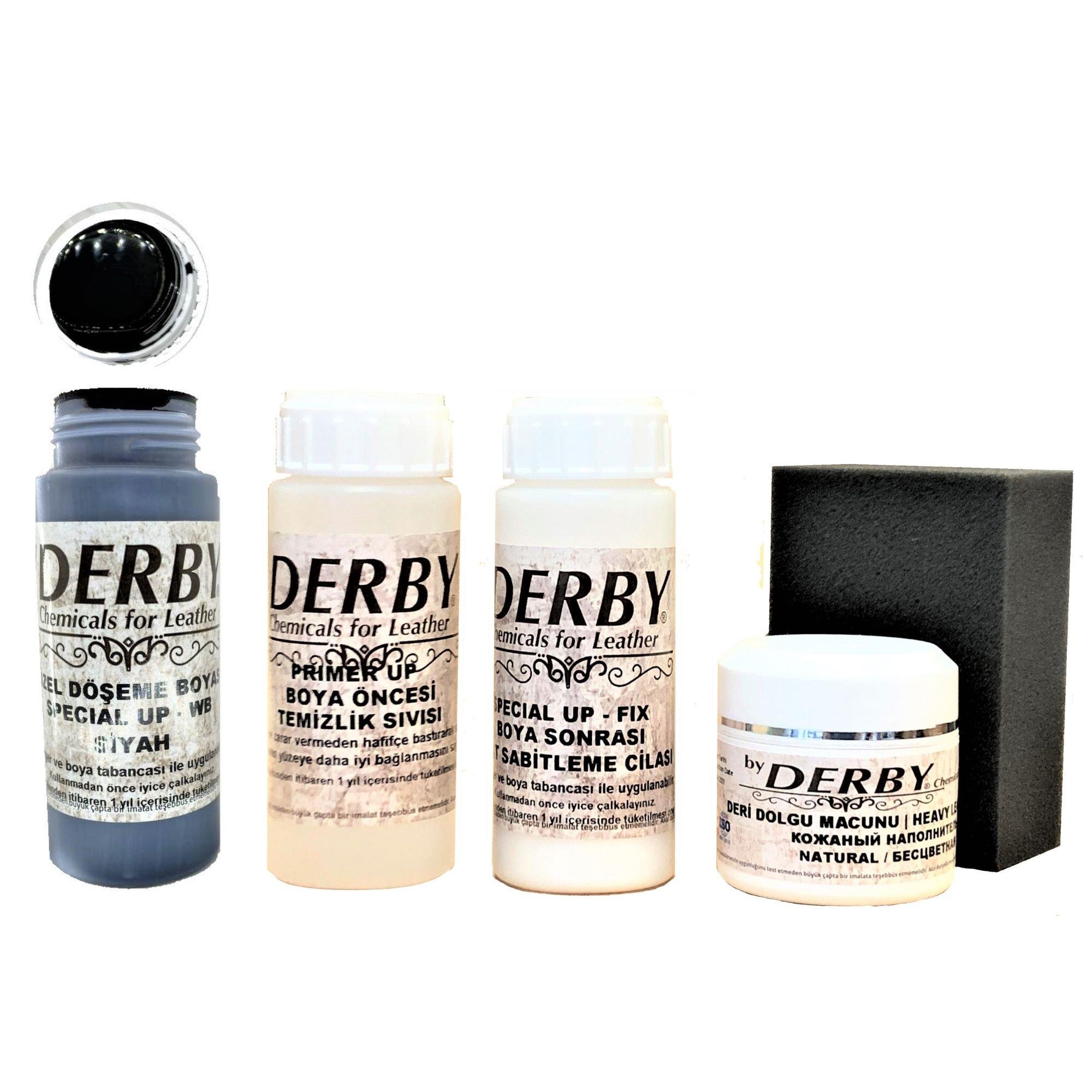 Derby Deri Boyama ve Bakım Seti - 4'lü Set