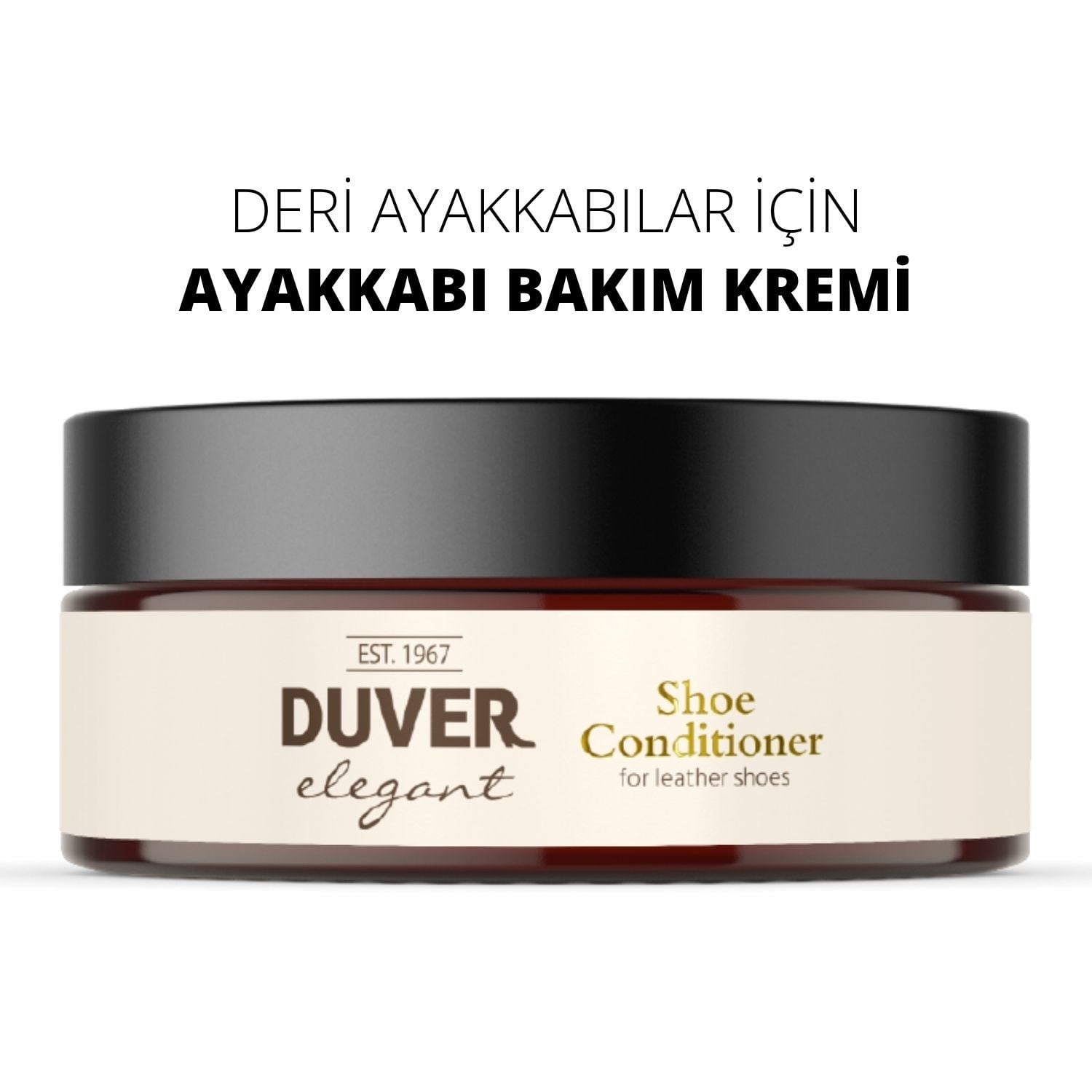 Duver Elegant Ayakkabı Bakım Kremi 150gr Doğal Balmumu Parafin Hindistan Cevizi Yağlı Deri Koruyucu
