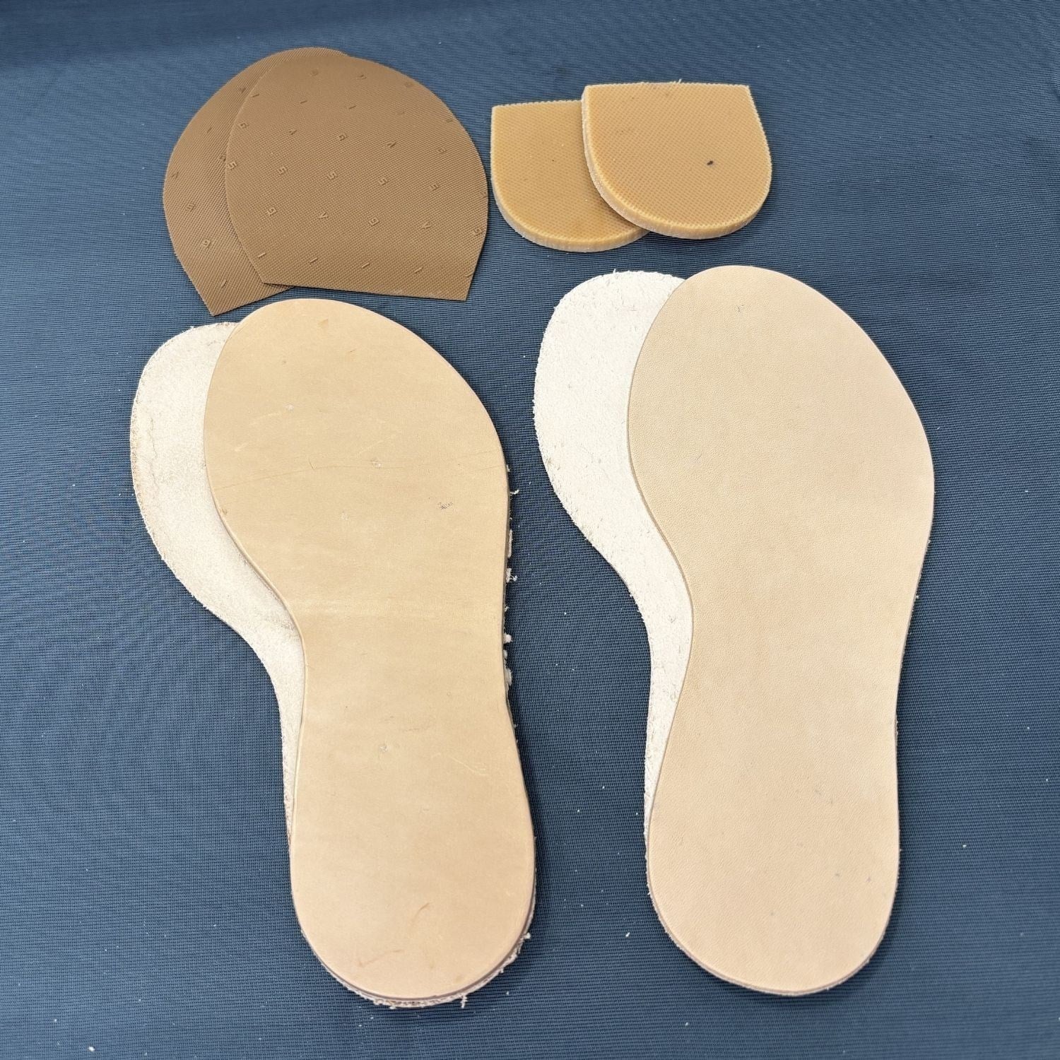 Erkek Bodrum Sandalet Taban Seti Kösele Alt & Deri İç Taban, Pençe ve Ökçe Dahil DIY Set
