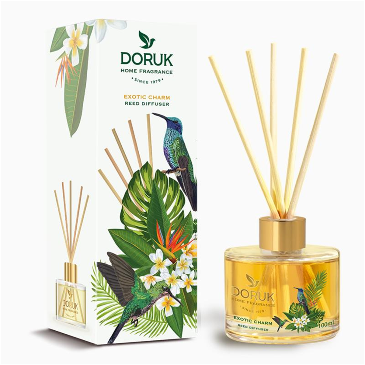 Exotic Charm Bambu Çubuklu Oda Parfümü 100ml, Mistik ve Egzotik Oda Kokusu