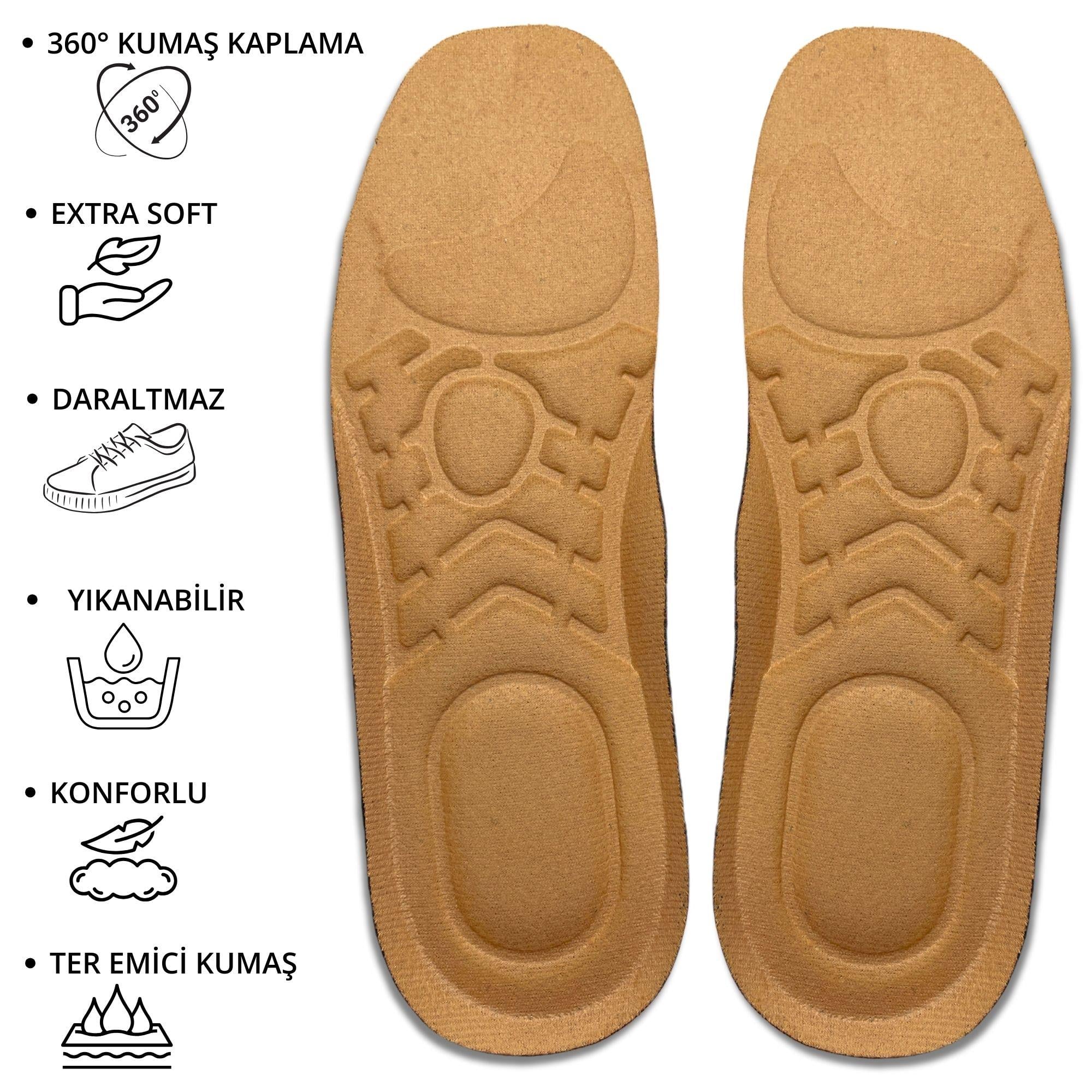 Foottab Extra Soft Klasik Ayakkabı Tabanlığı Taba