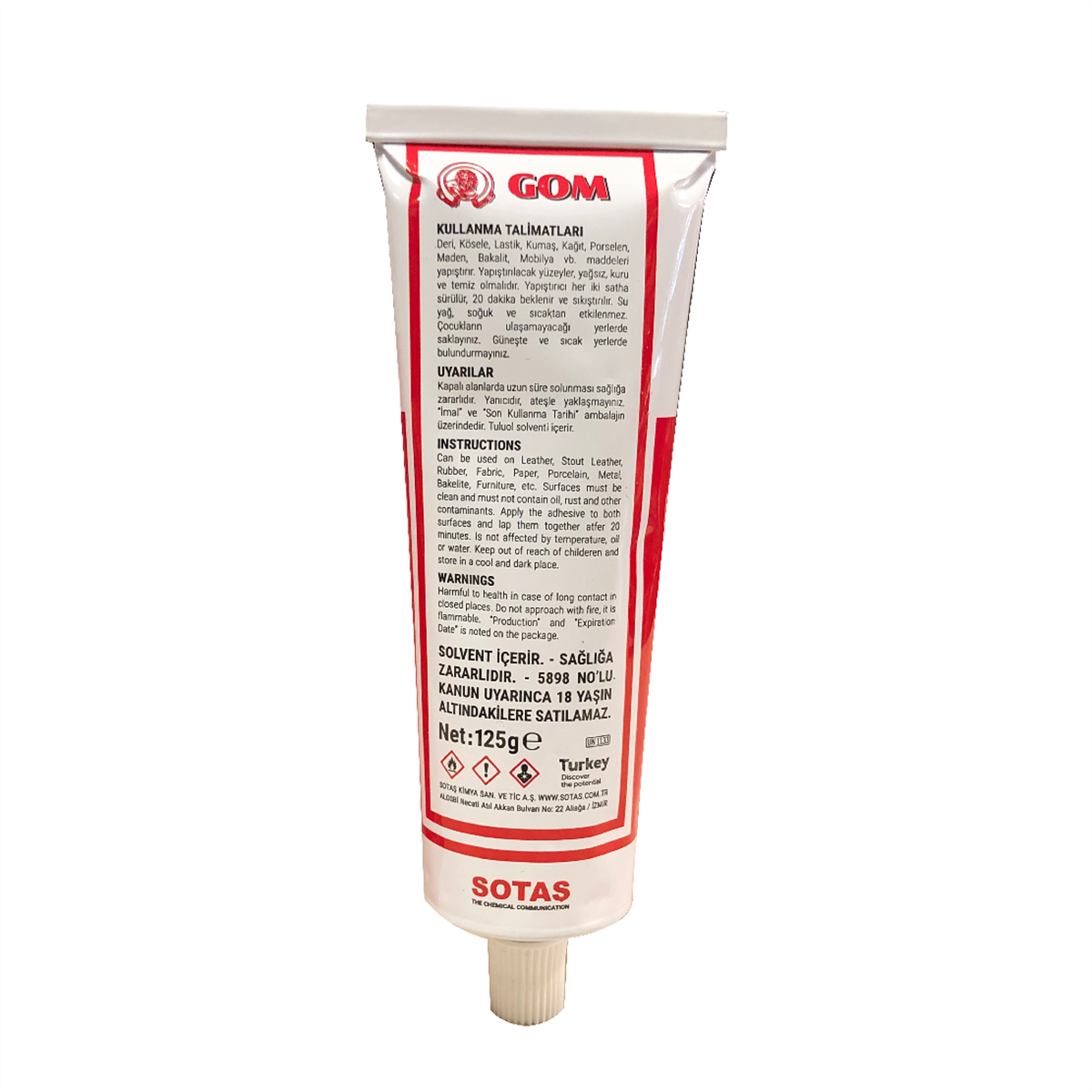Gom Kontakt Genel Amaçlı Yapıştırıcı 125 Gr