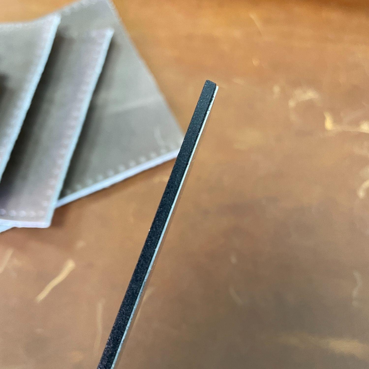 Le MooD'O 25 cm Çelik Cetvel, Leather Ruler Deri Hobi El Aleti 1 Adet