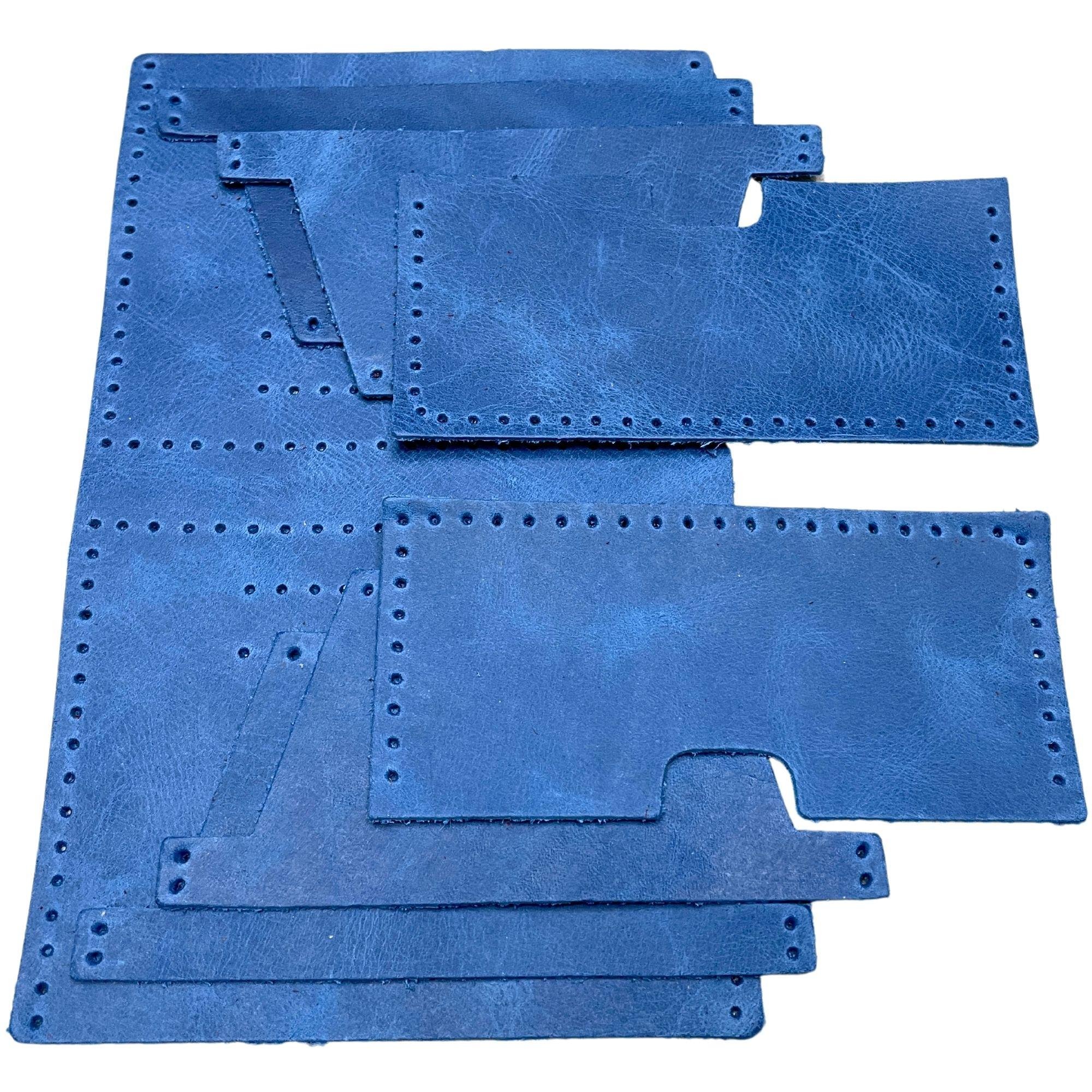 Nil 6'lı Kartlık Hakiki Deri Cüzdan Kendin Yap Seti, Diy Parça Deri Hobi Kit
