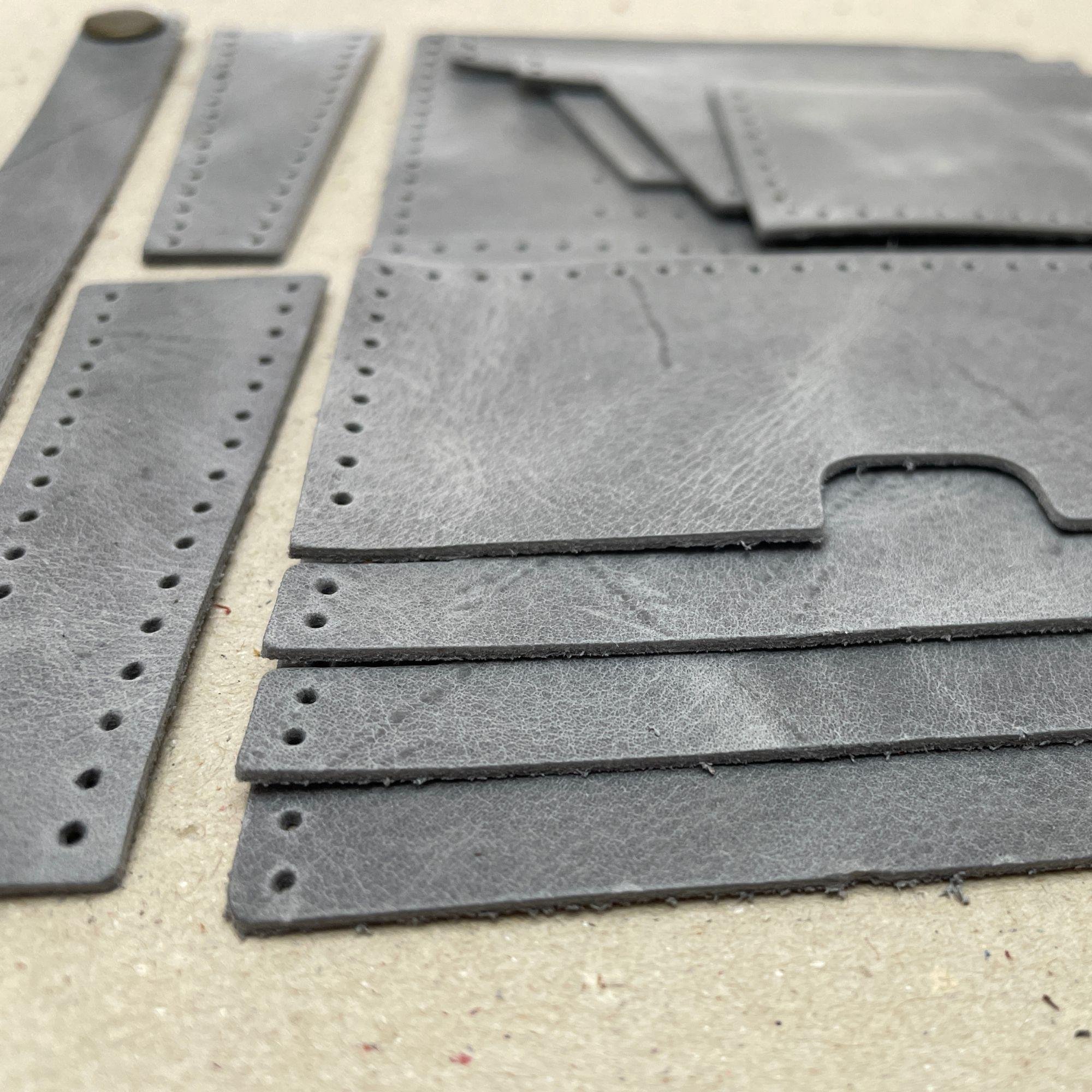 Nil 6'lı Kartlık Hakiki Deri Cüzdan Kendin Yap Seti, Diy Parça Deri Hobi Kit