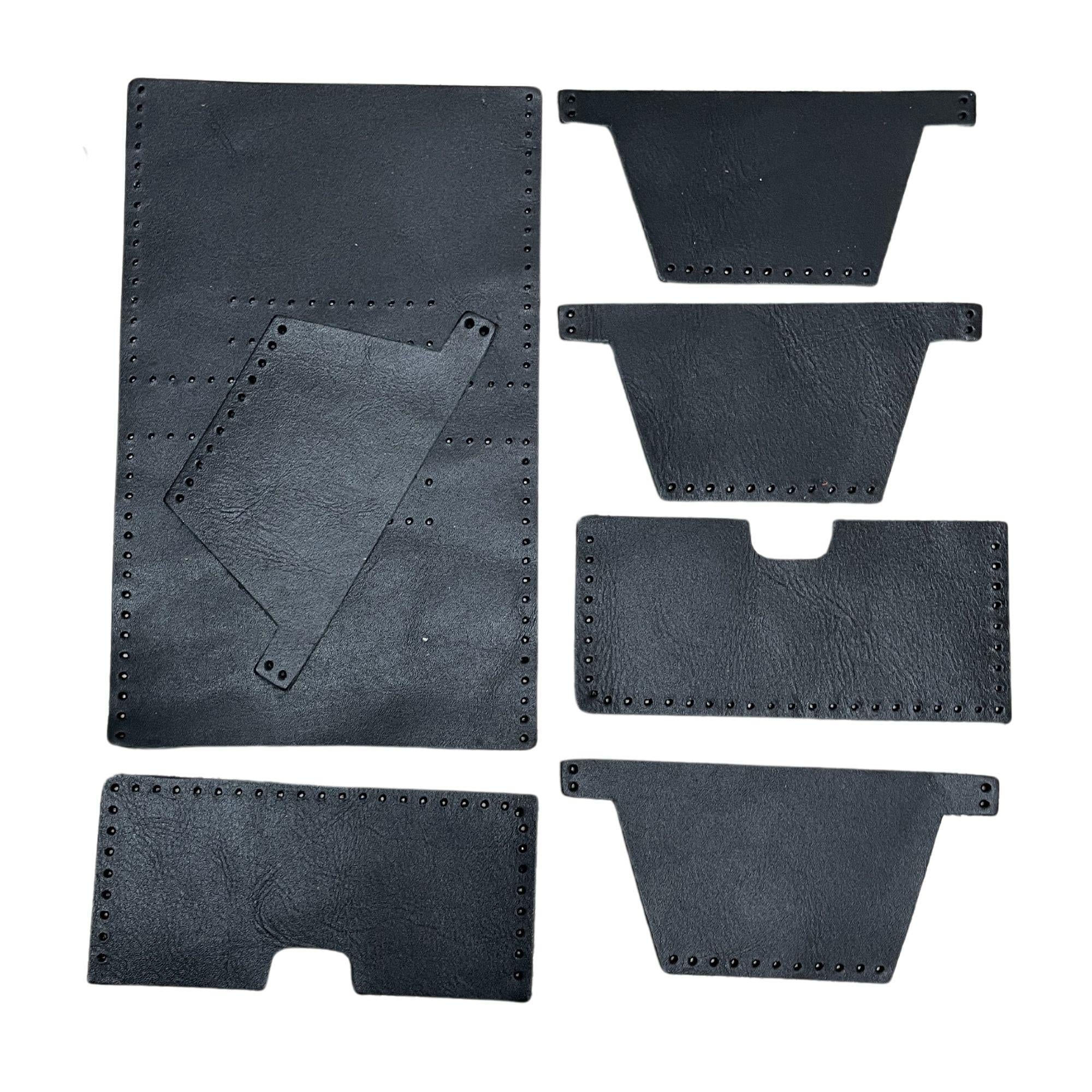 Nil 6'lı Kartlık Hakiki Deri Cüzdan Kendin Yap Seti, Diy Parça Deri Hobi Kit