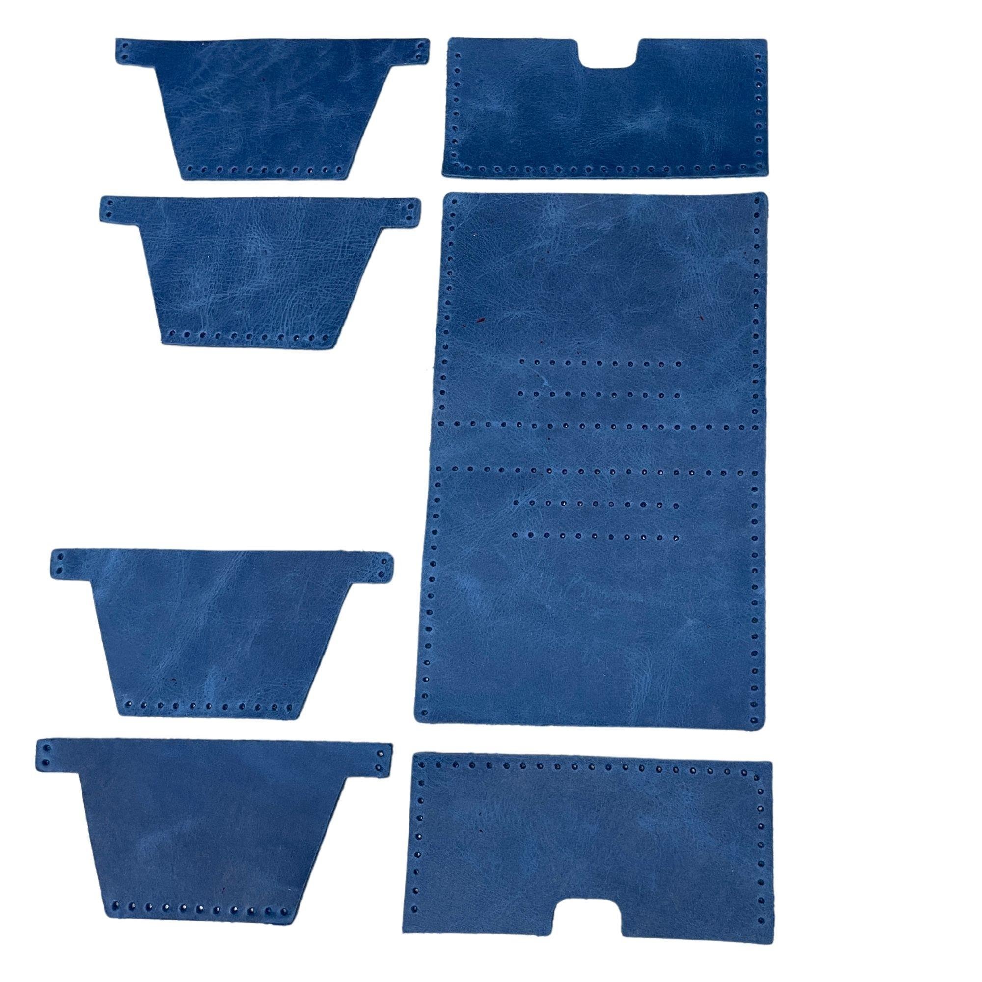 Nil 6'lı Kartlık Hakiki Deri Cüzdan Kendin Yap Seti, Diy Parça Deri Hobi Kit