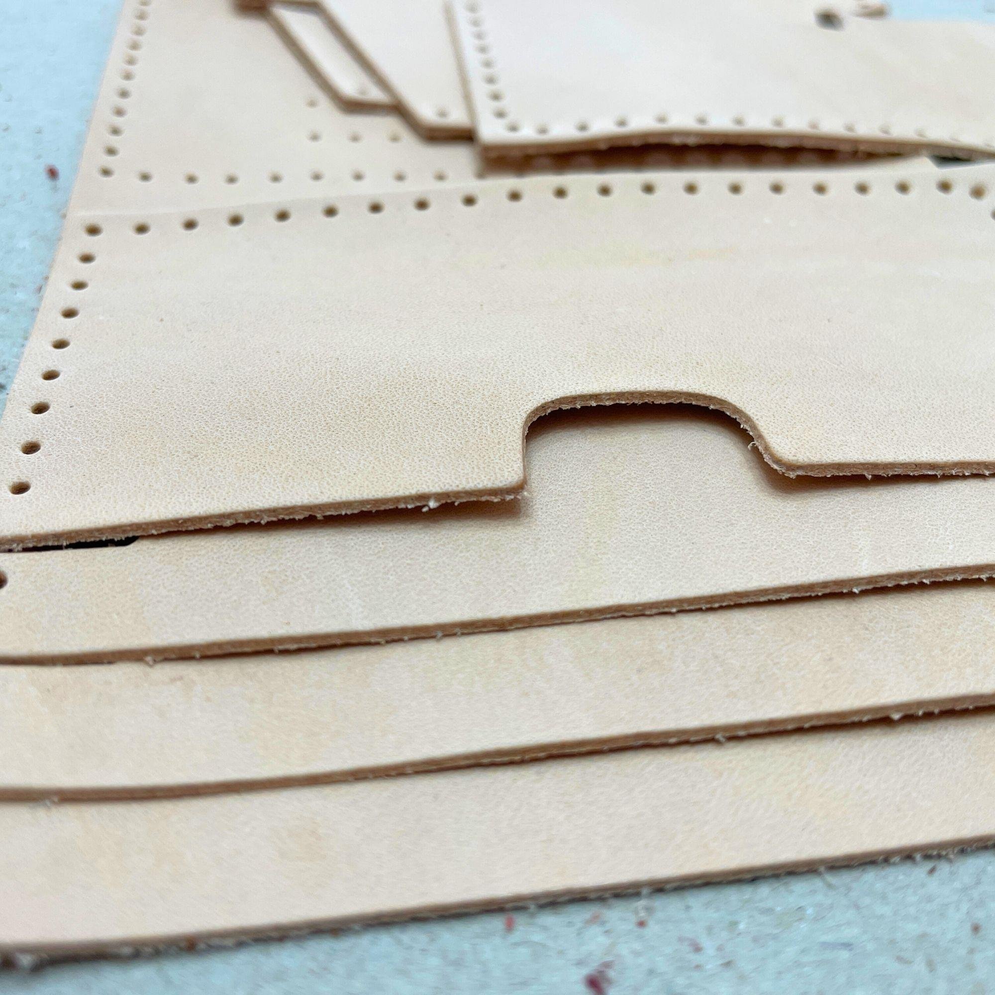 Nil 6'lı Kartlık Hakiki Deri Cüzdan Kendin Yap Seti, Diy Parça Deri Hobi Kit