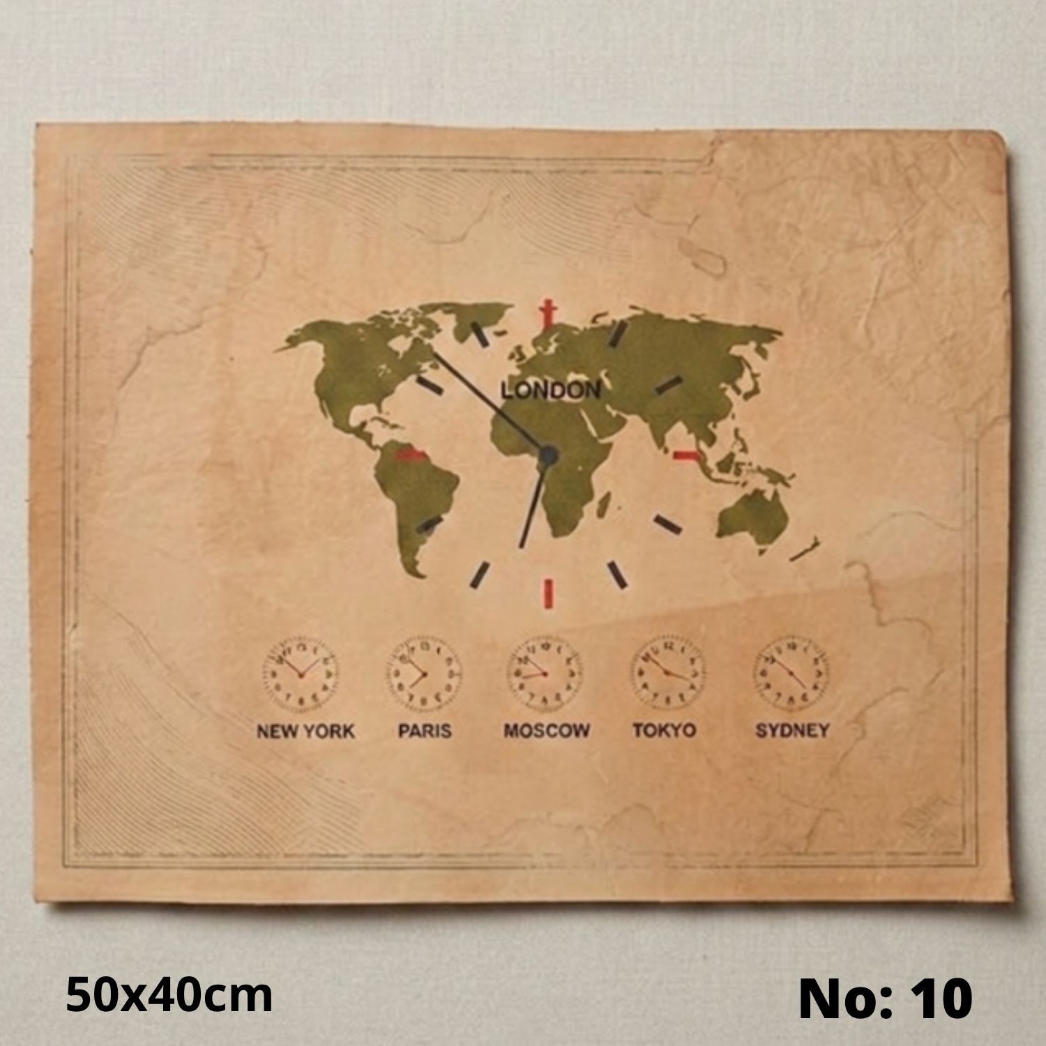 No:10 Özel Desen Baskılı Hakiki Deri Parça (50x40 cm, 1.4-1.6mm) - Hobi ve Craft Derisi