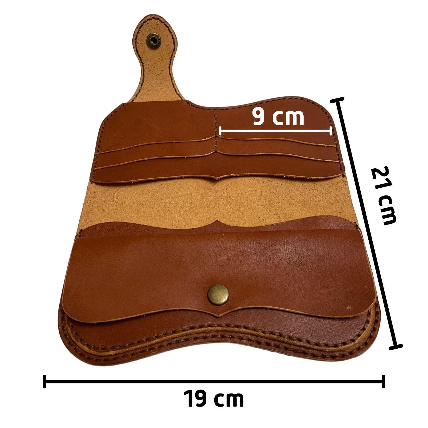 Sofia Hakiki Deri Kadın Cüzdan Kendin Yap Seti, Diy Crazy Parça Deri Hobi Kit