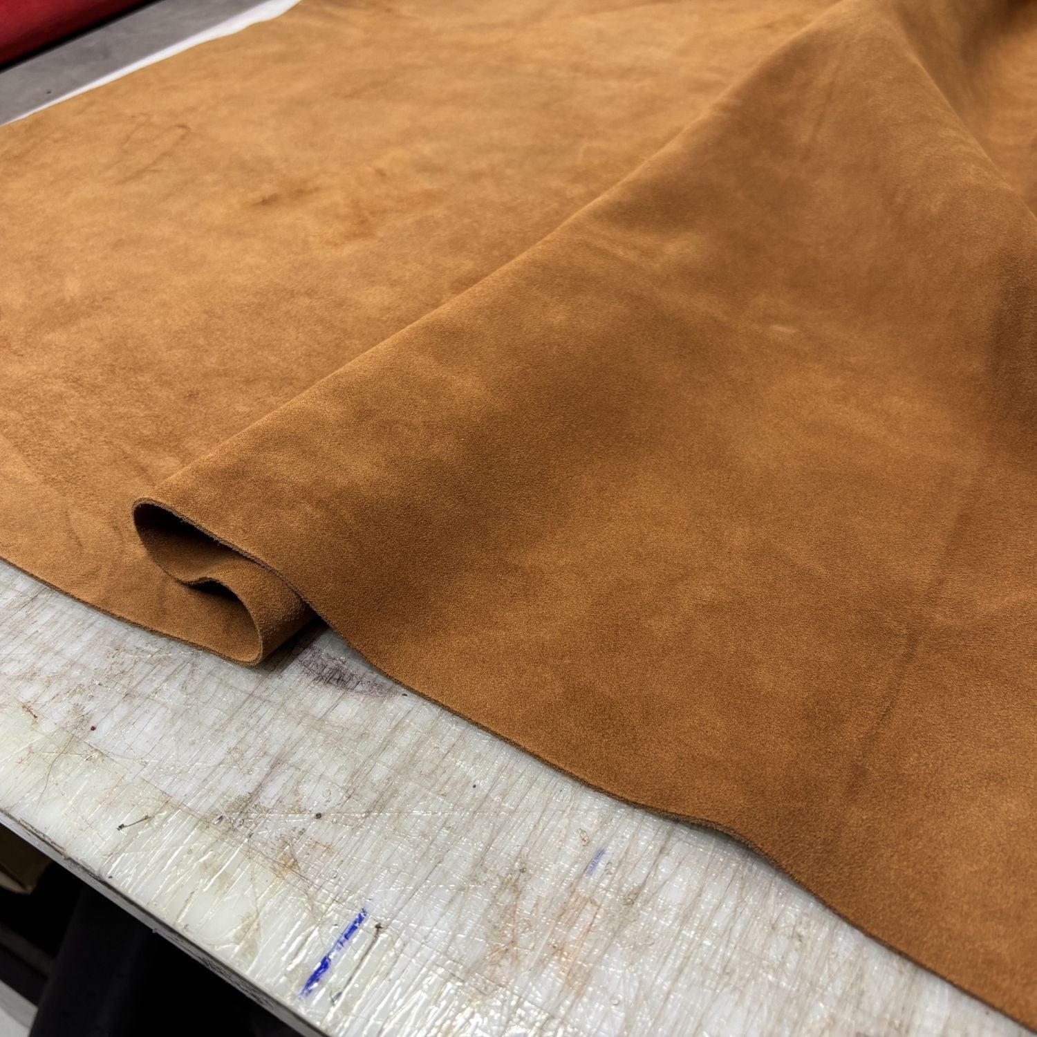 Süet Dana Derisi Taba 1.4-1.6 mm, Deri Hobi İçin Hakiki Parça Deri 
