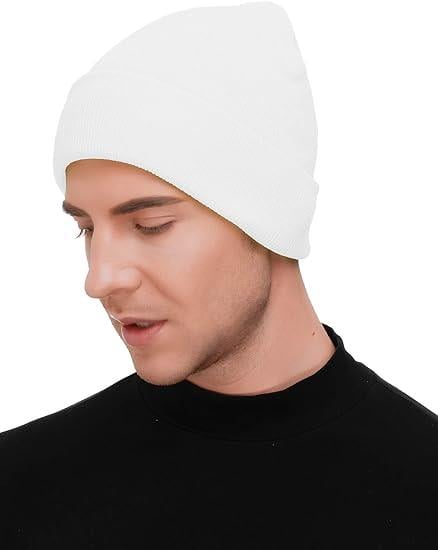 Basik Bere Unisex Beyaz