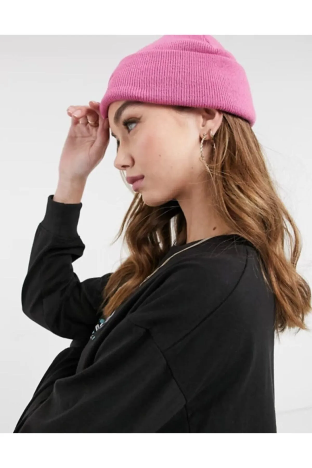 Basik Bere Unisex Pembe