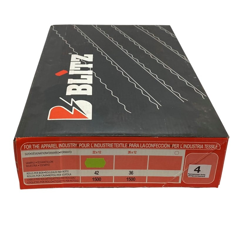 Etiketleme Makinesi 4 No Açık Yeşil Etiket / 12X22 42ADET