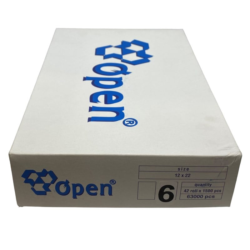 Etiketleme Makinesi 6 No Beyaz Etiket / 12X22 42ADET