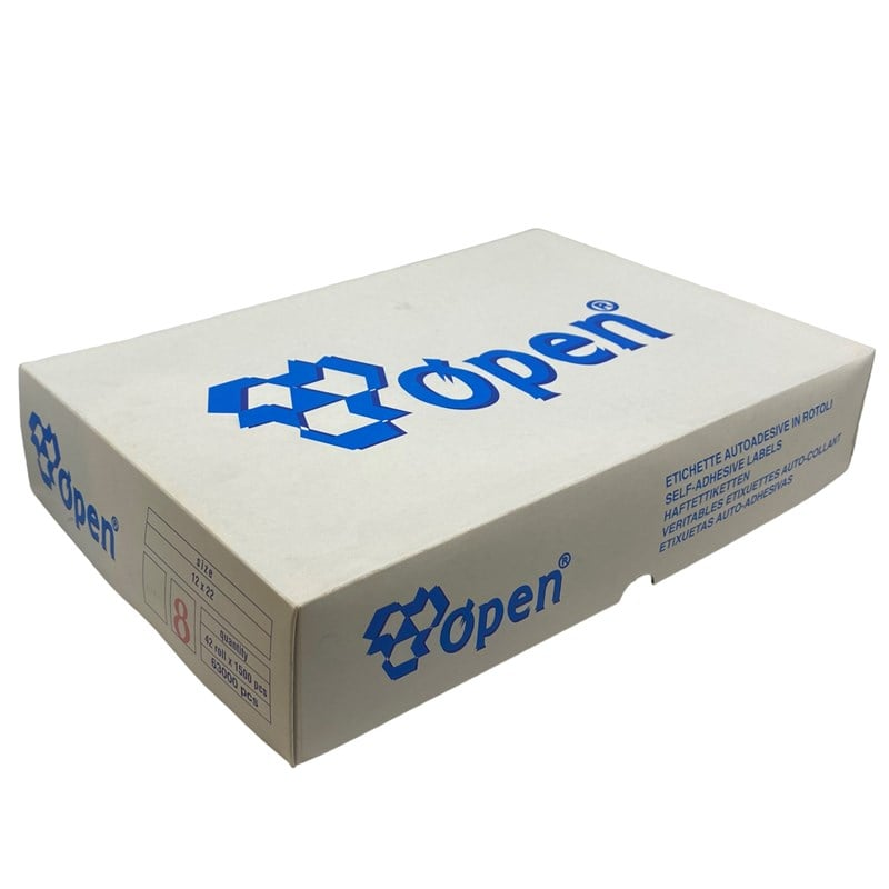 Etiketleme Makinesi 8 No Beyaz Etiket / 12x22 42ADET