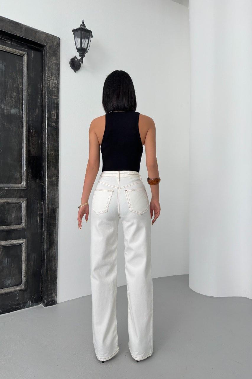 Beli Kuşaklı Wide Leg Jean LC8012