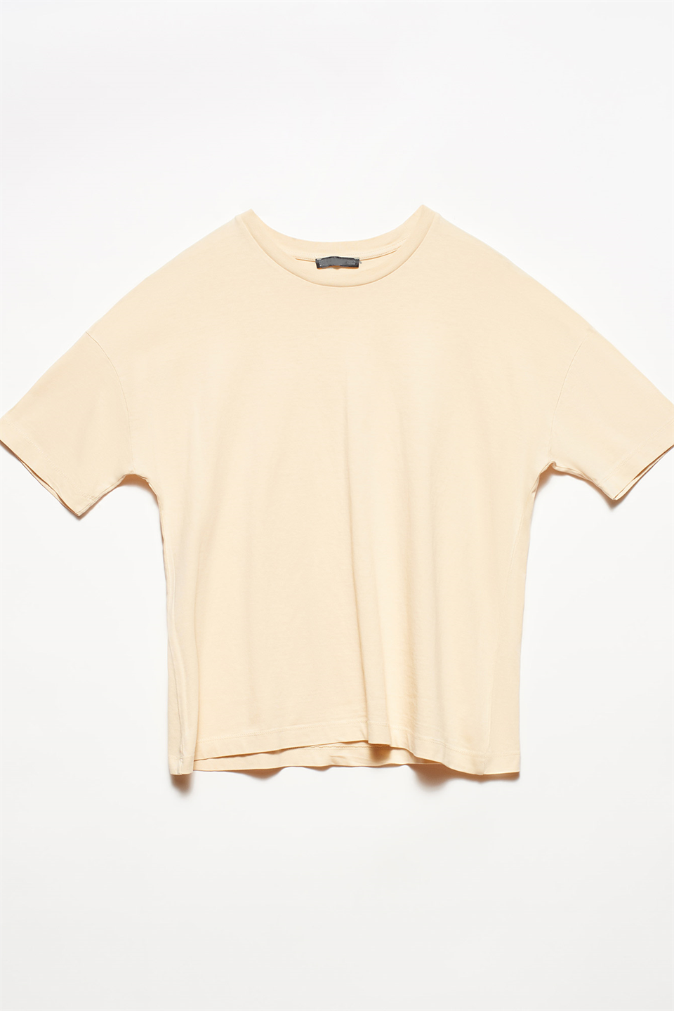 Bisiklet Yaka Basic T-shirt DL3683