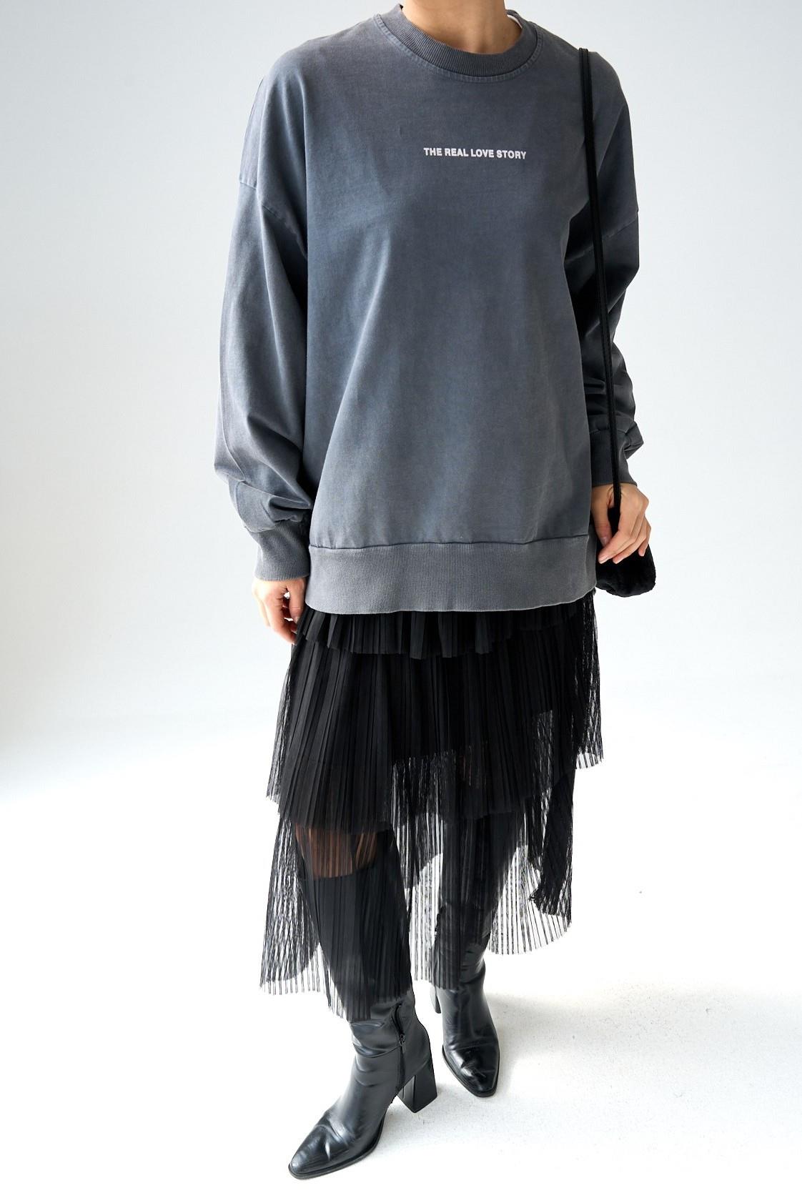 Bisiklet Yaka Oversize Sweatshirt QS251001