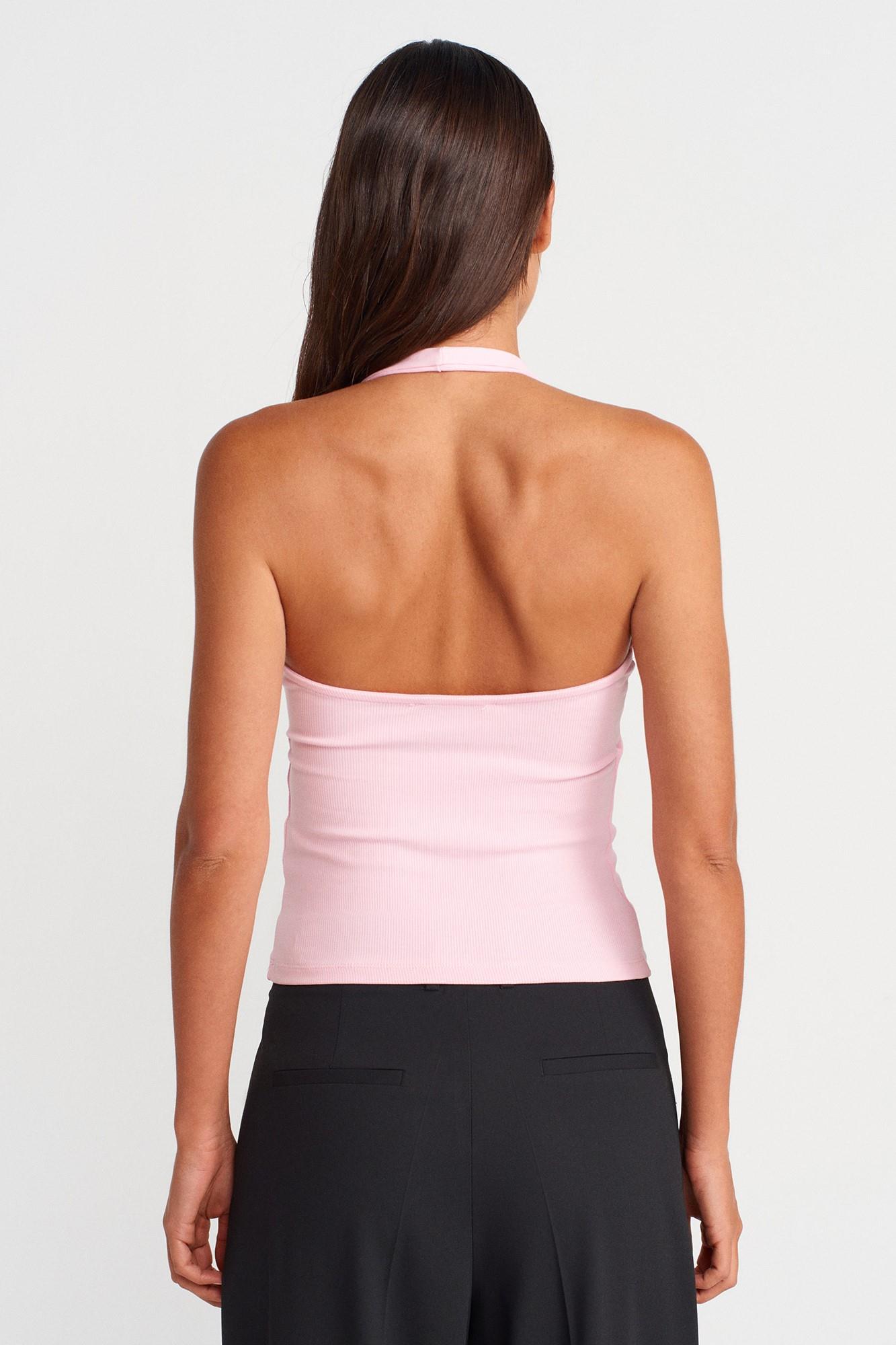 Boyundan Geçirmeli Halter Yaka Atlet DL21052