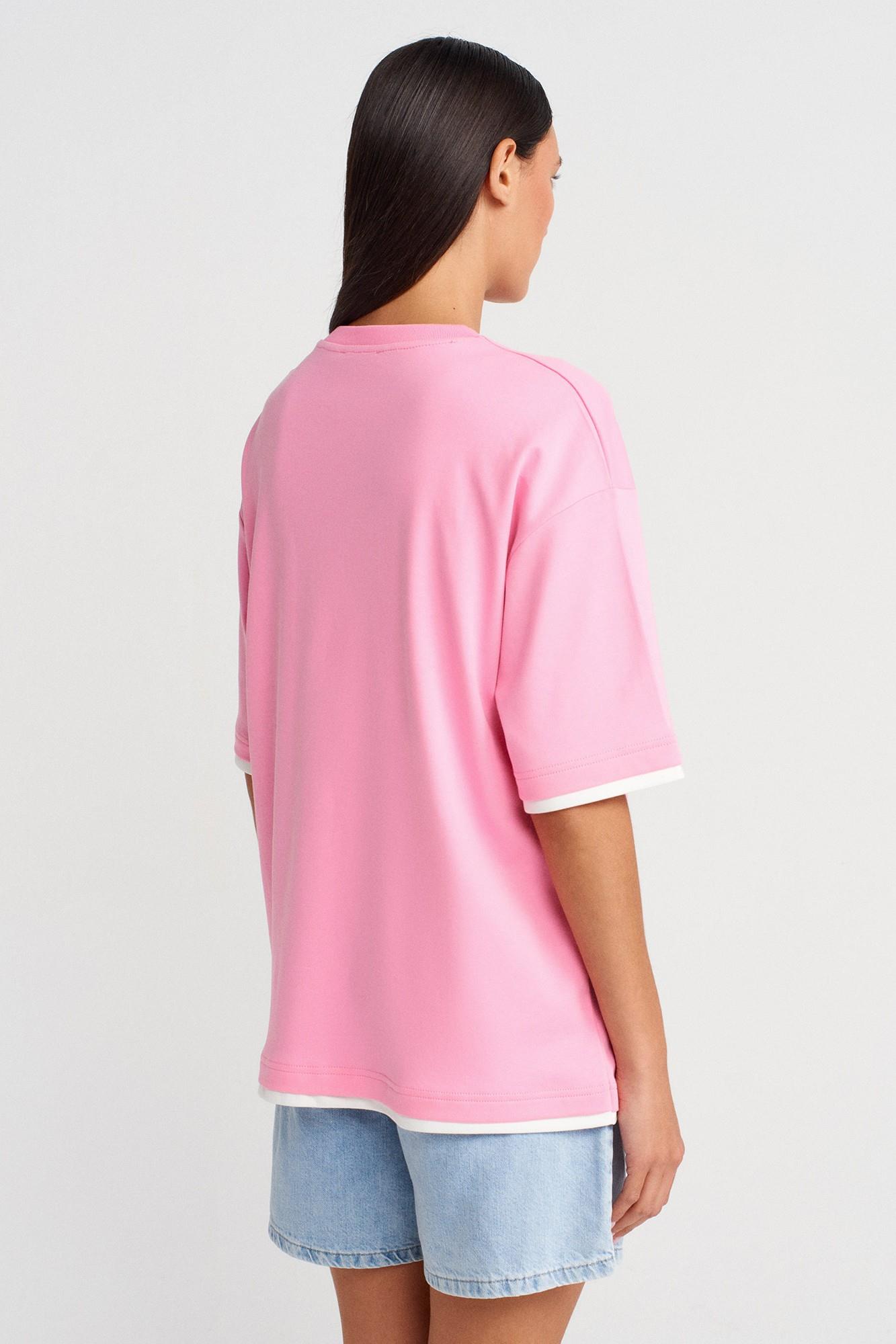 Çift Görünümlü Oversize T-shirt DL31894