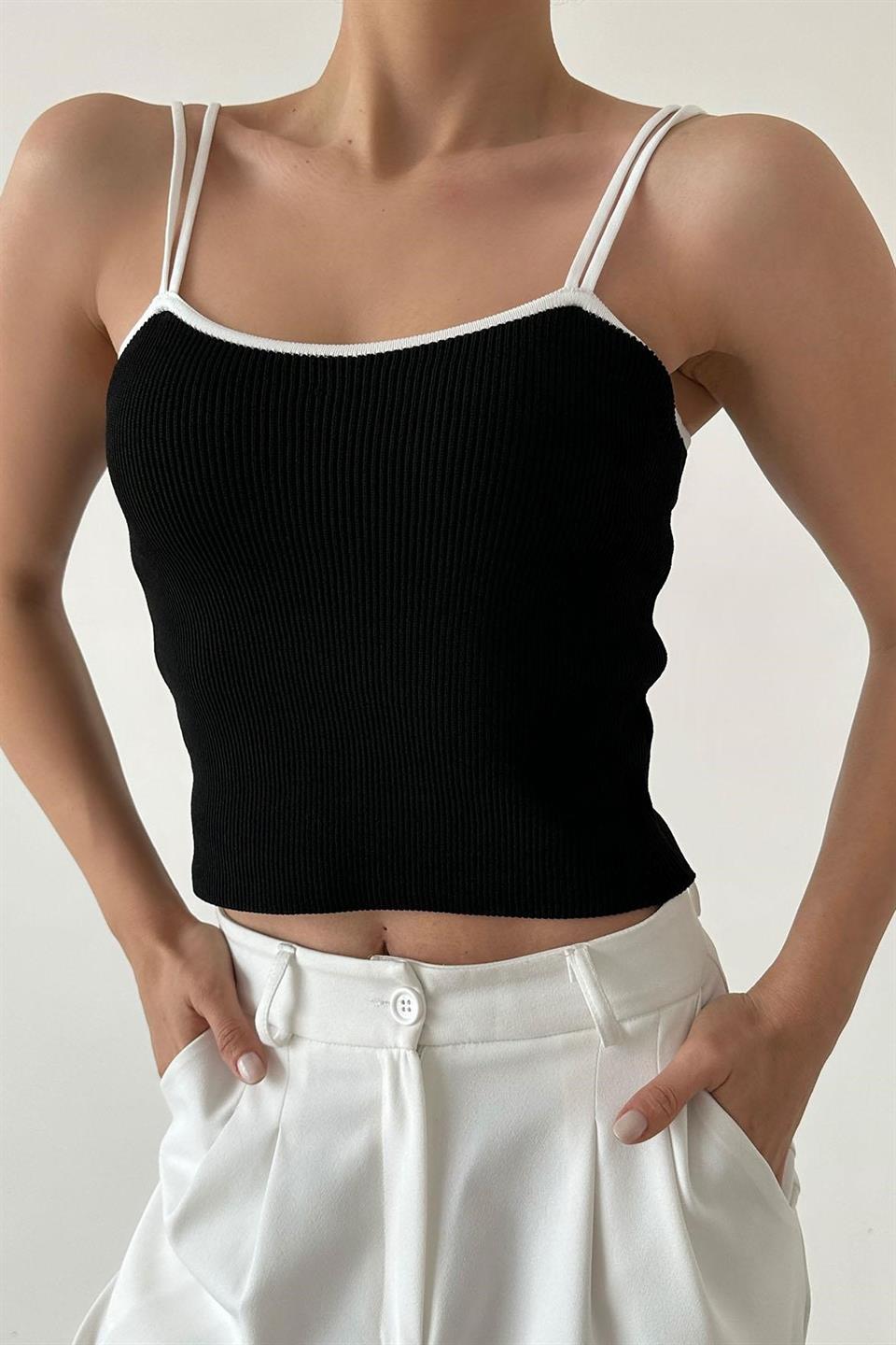 Çift İp Askılı Triko QS390028