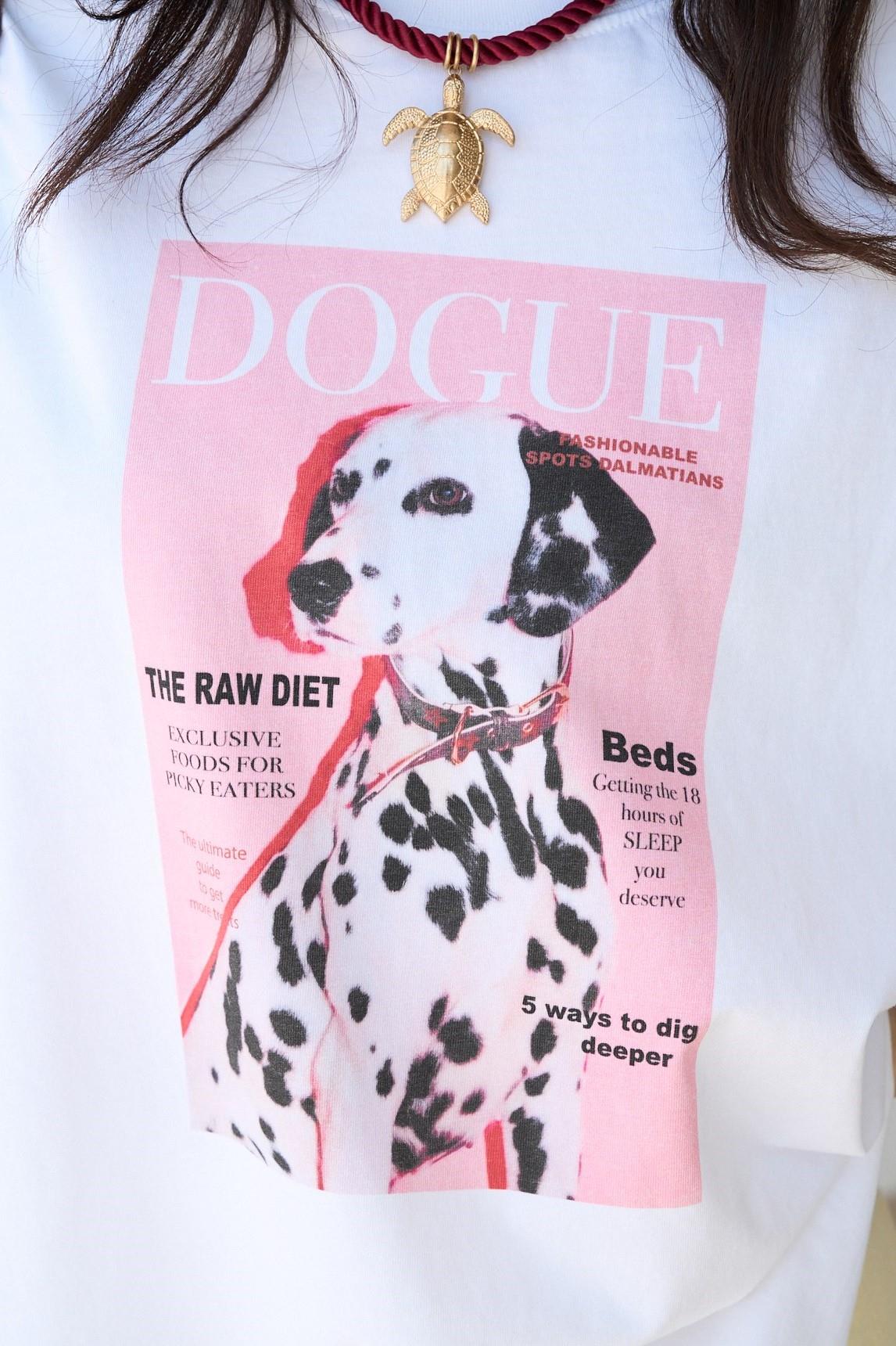 Dogue Köpek Baskılı Oversize T-shırt QS251097