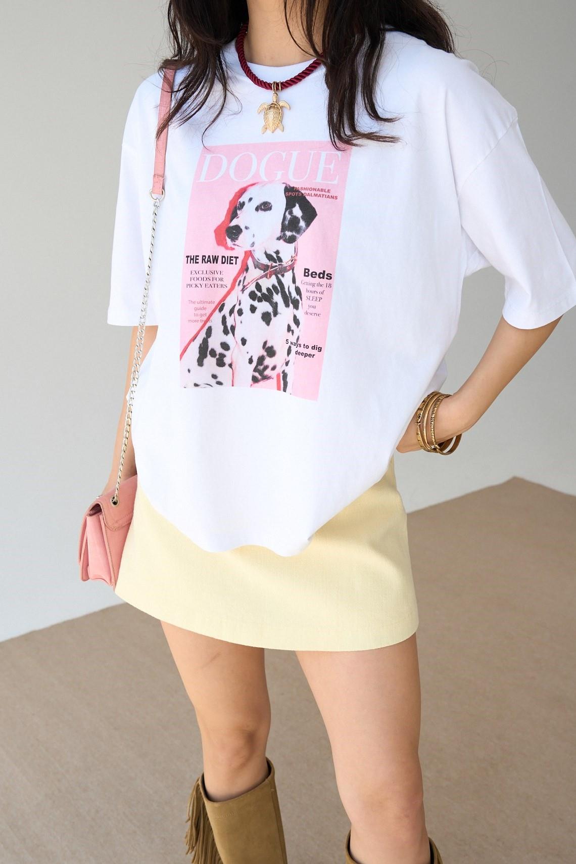 Dogue Köpek Baskılı Oversize T-shırt QS251097