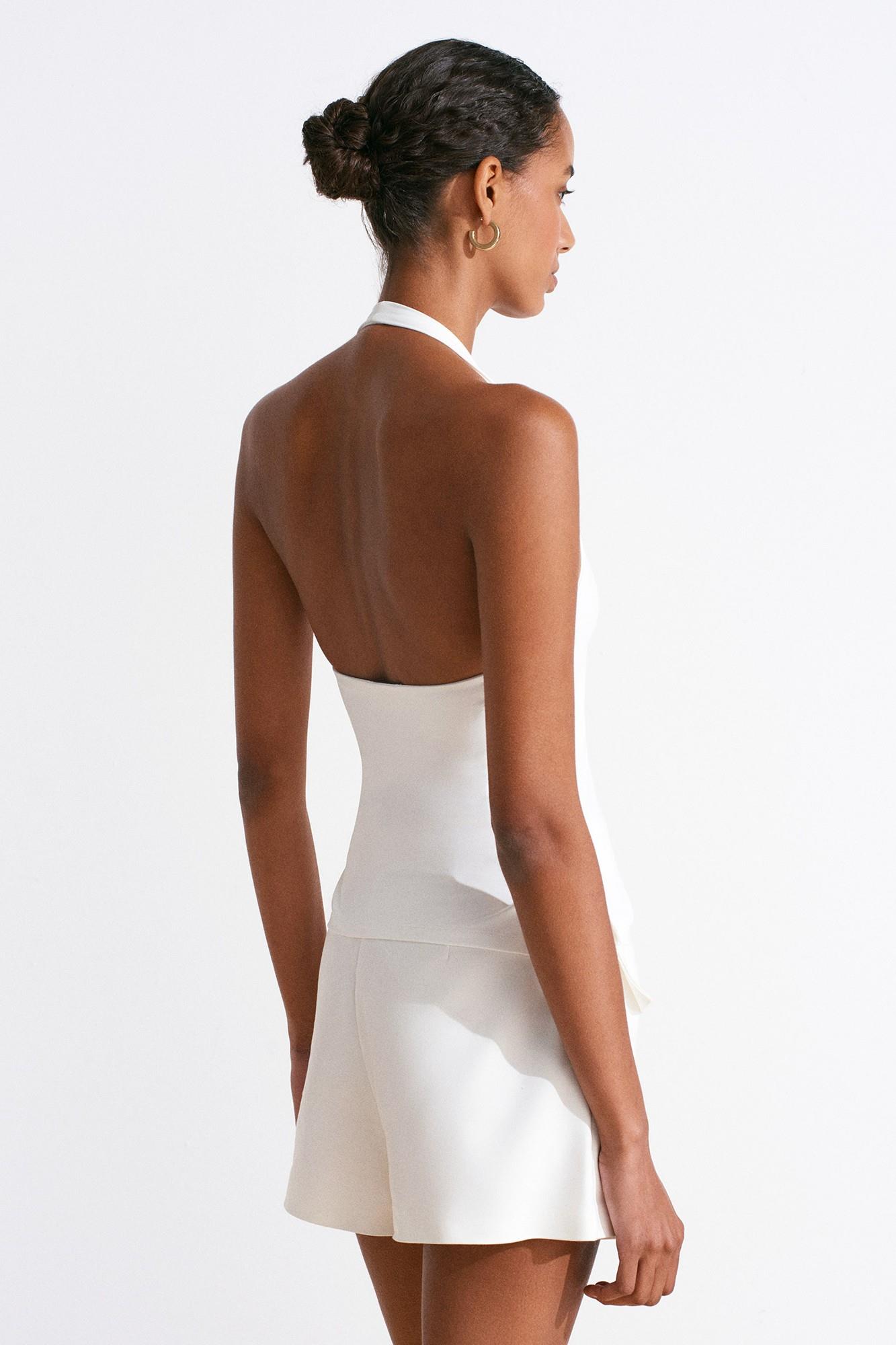 Halter Yaka Poliamid Kumaş Atlet DL31753